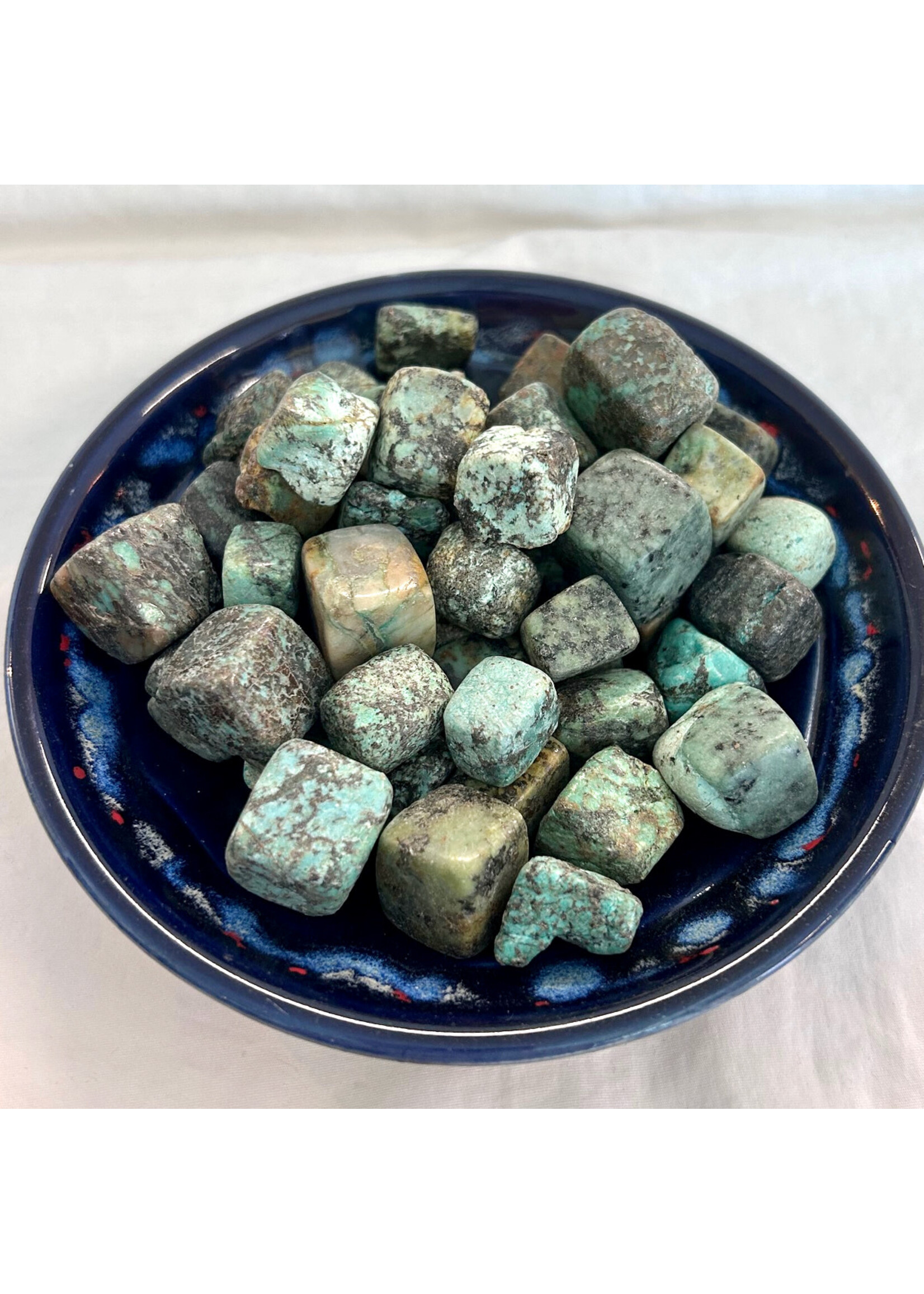 Hathor Egyptian Turquoise Tumbled