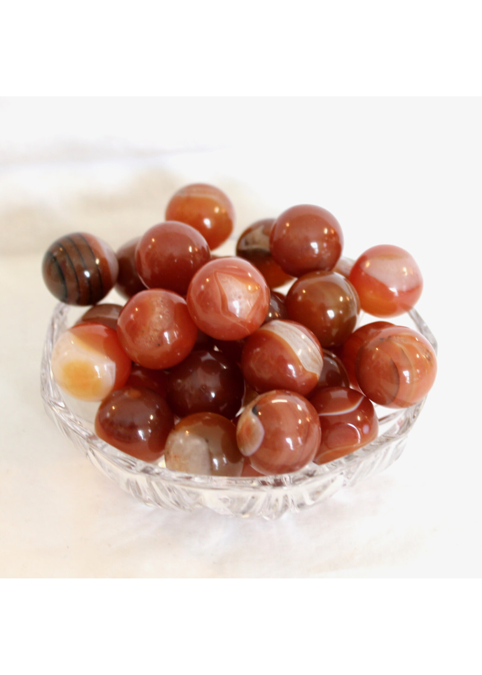 Little Balls of Courage - Carnelian Spheres