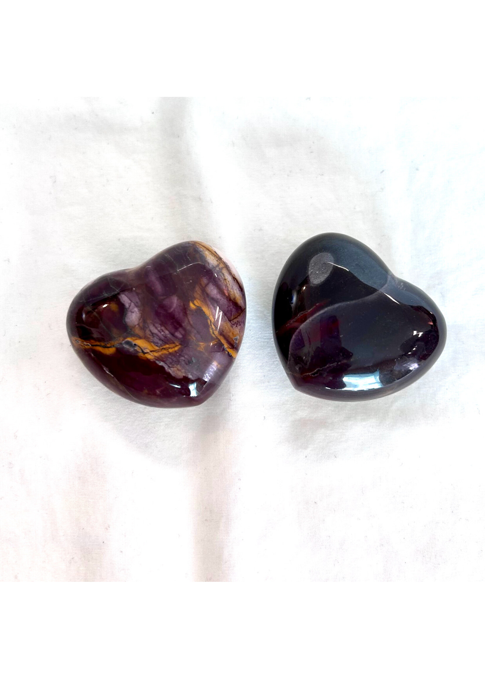 Mookaite Jasper Hearts