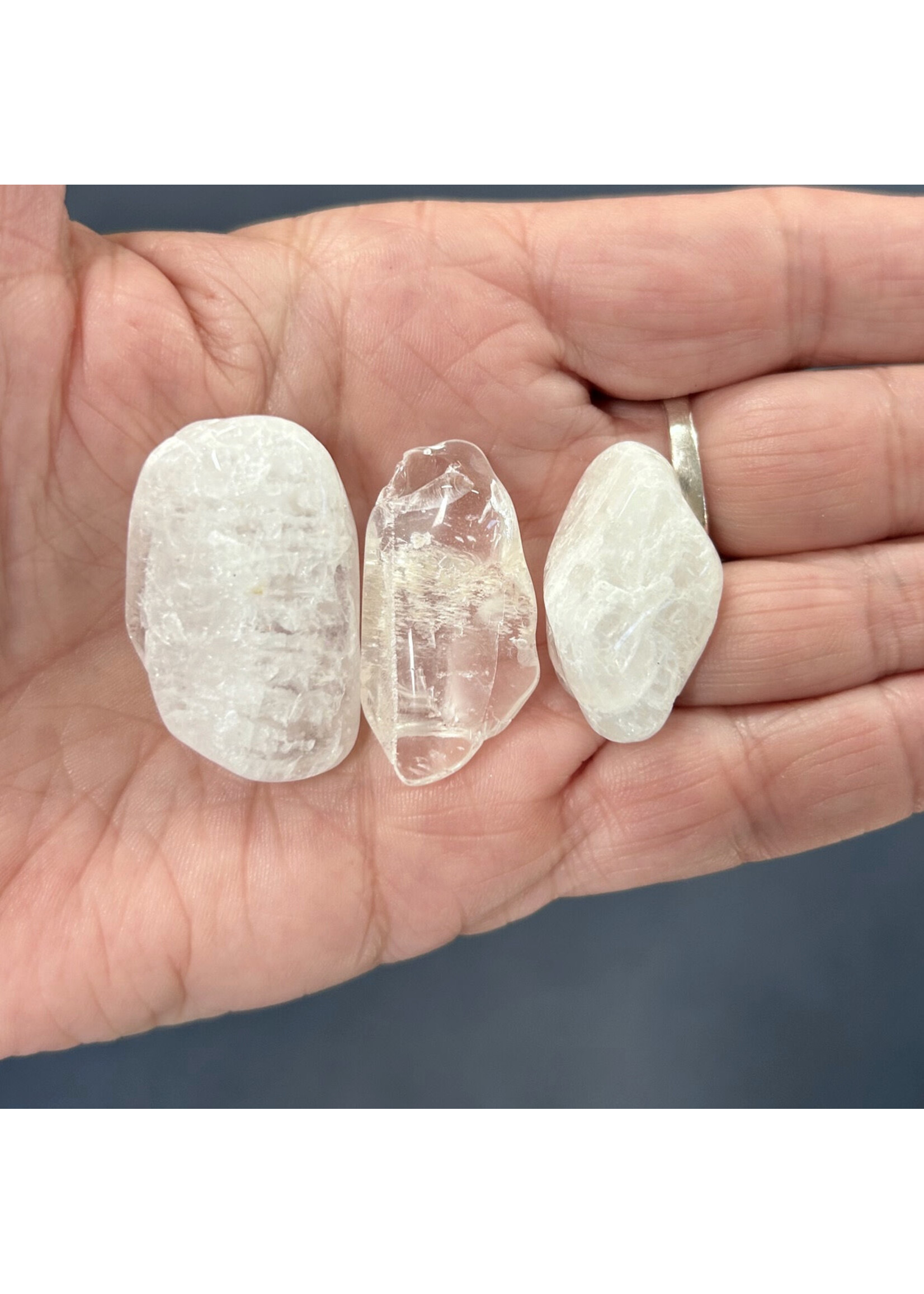 White Velvet Petalite Tumbled