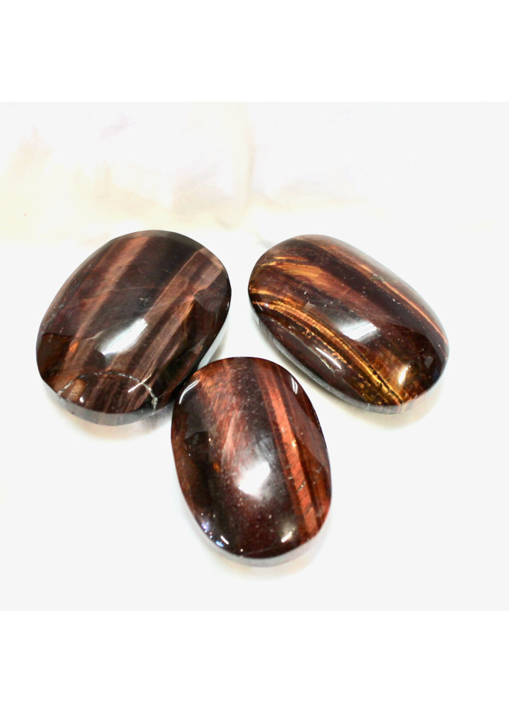 Vibrant Red Tiger Eye Touchstones