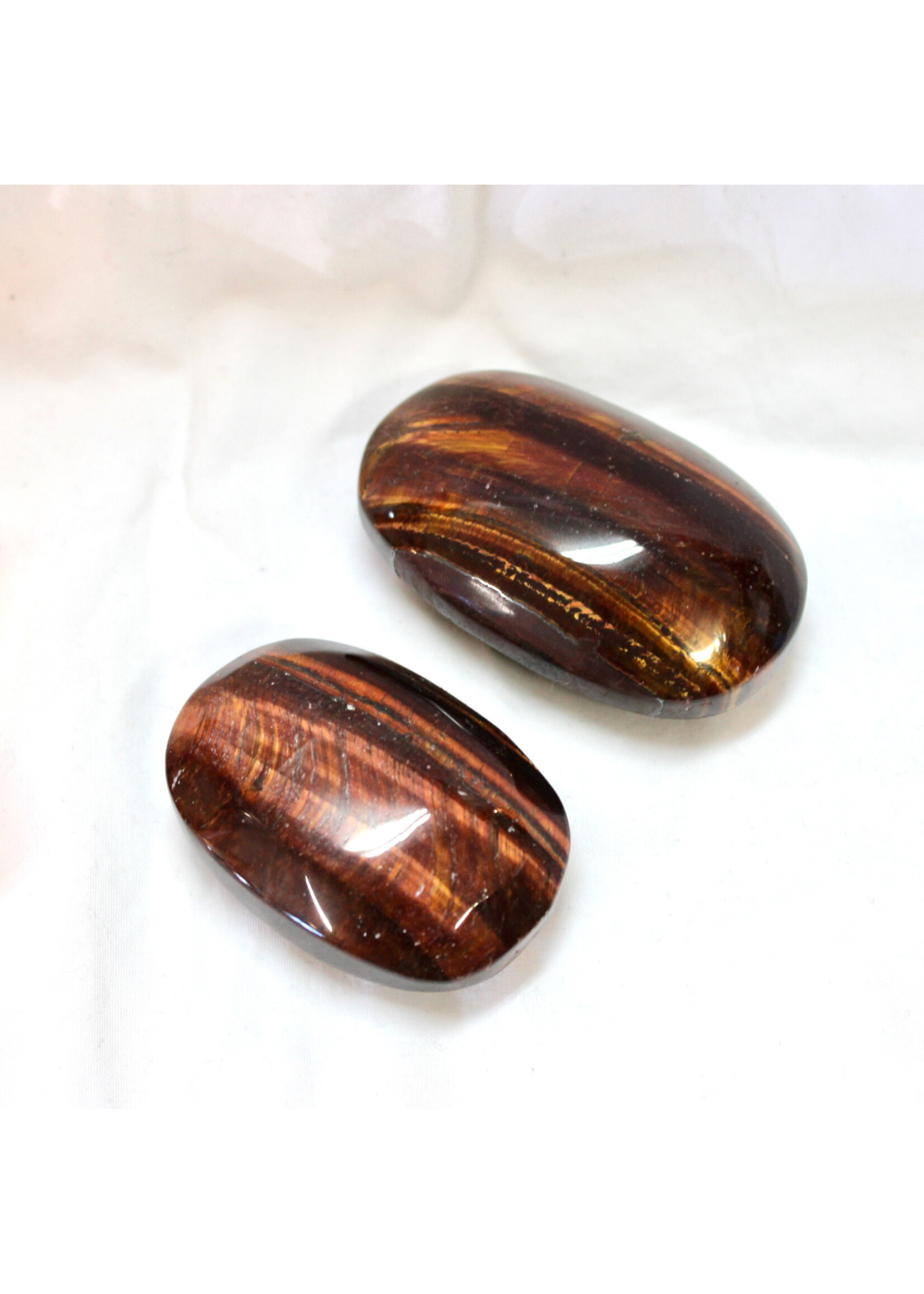 Vibrant Red Tiger Eye Touchstones