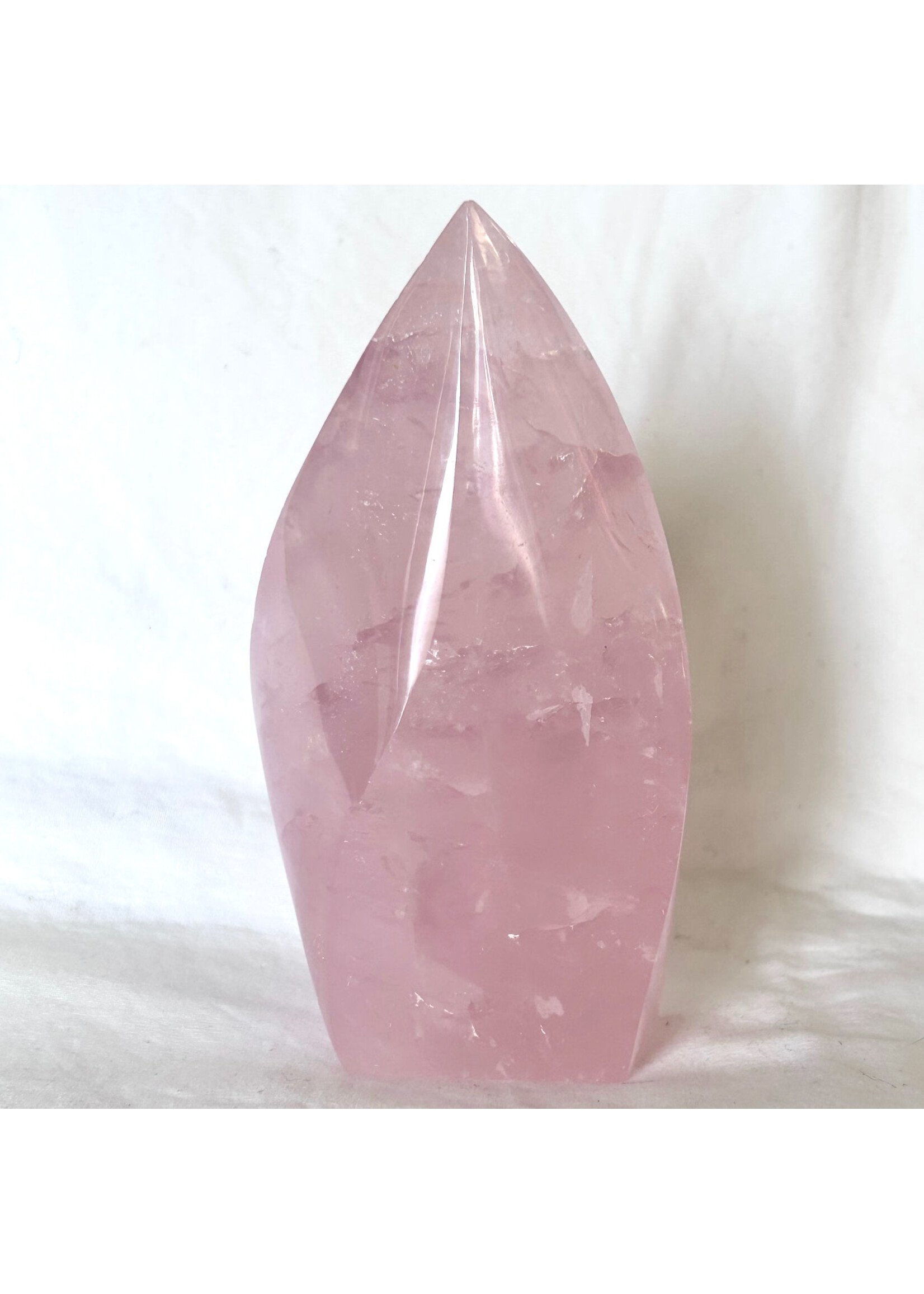 Heart's Light Rose Quartz Flames