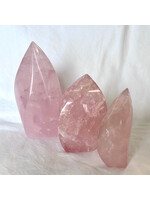 Heart's Light Rose Quartz Flames