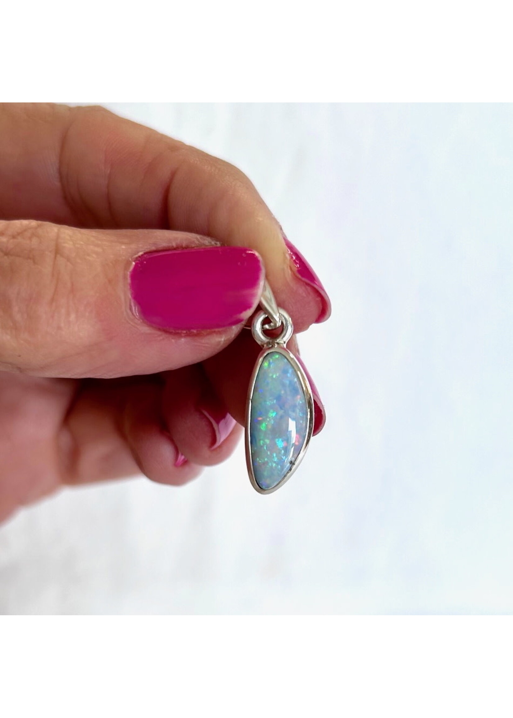 Australian Blue Opal Pendant