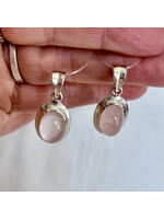 Rose Quartz Pendant Cabochon Oval