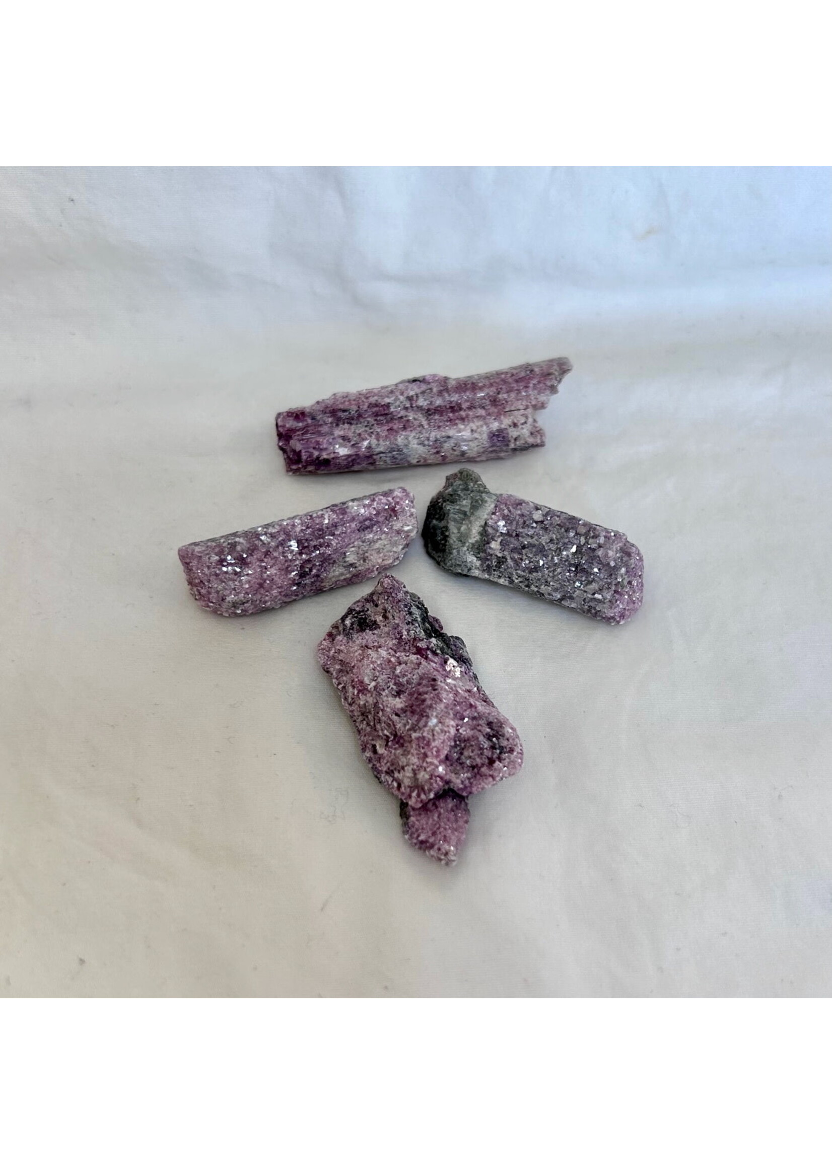 Sparkle and Dazzle Pink Tourmaline on Green Tourmaline