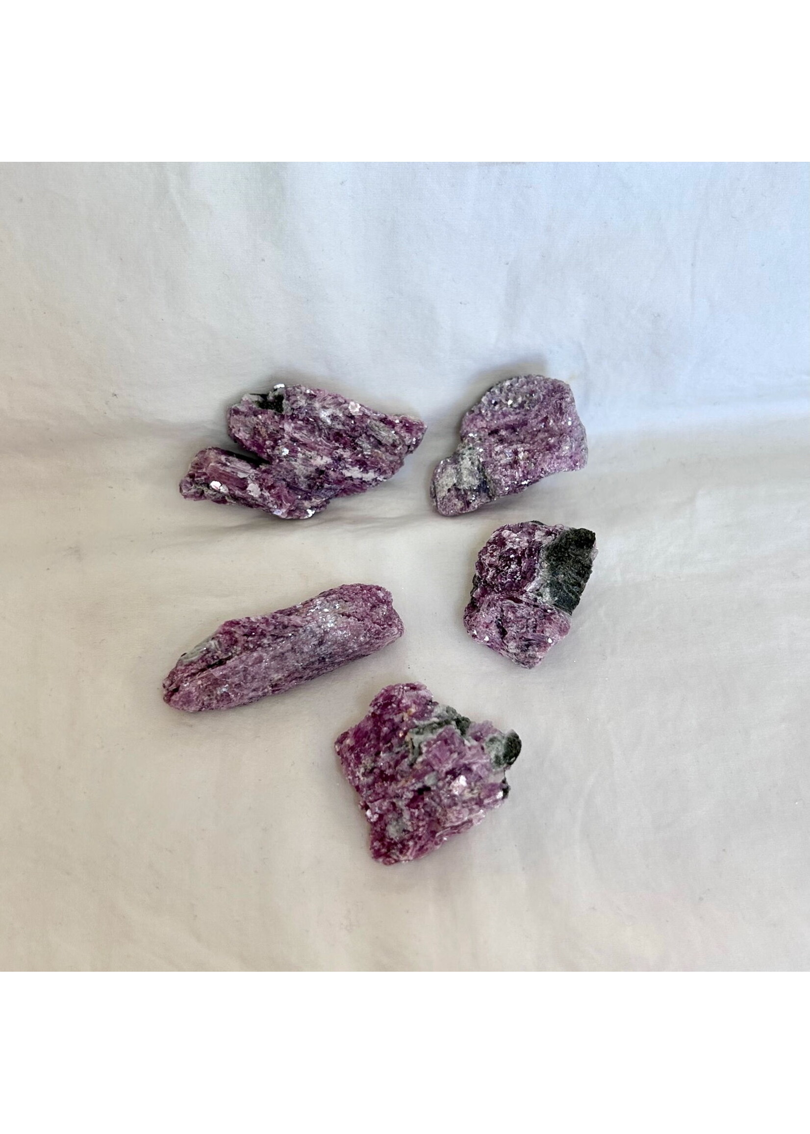 Sparkle and Dazzle Pink Tourmaline on Green Tourmaline