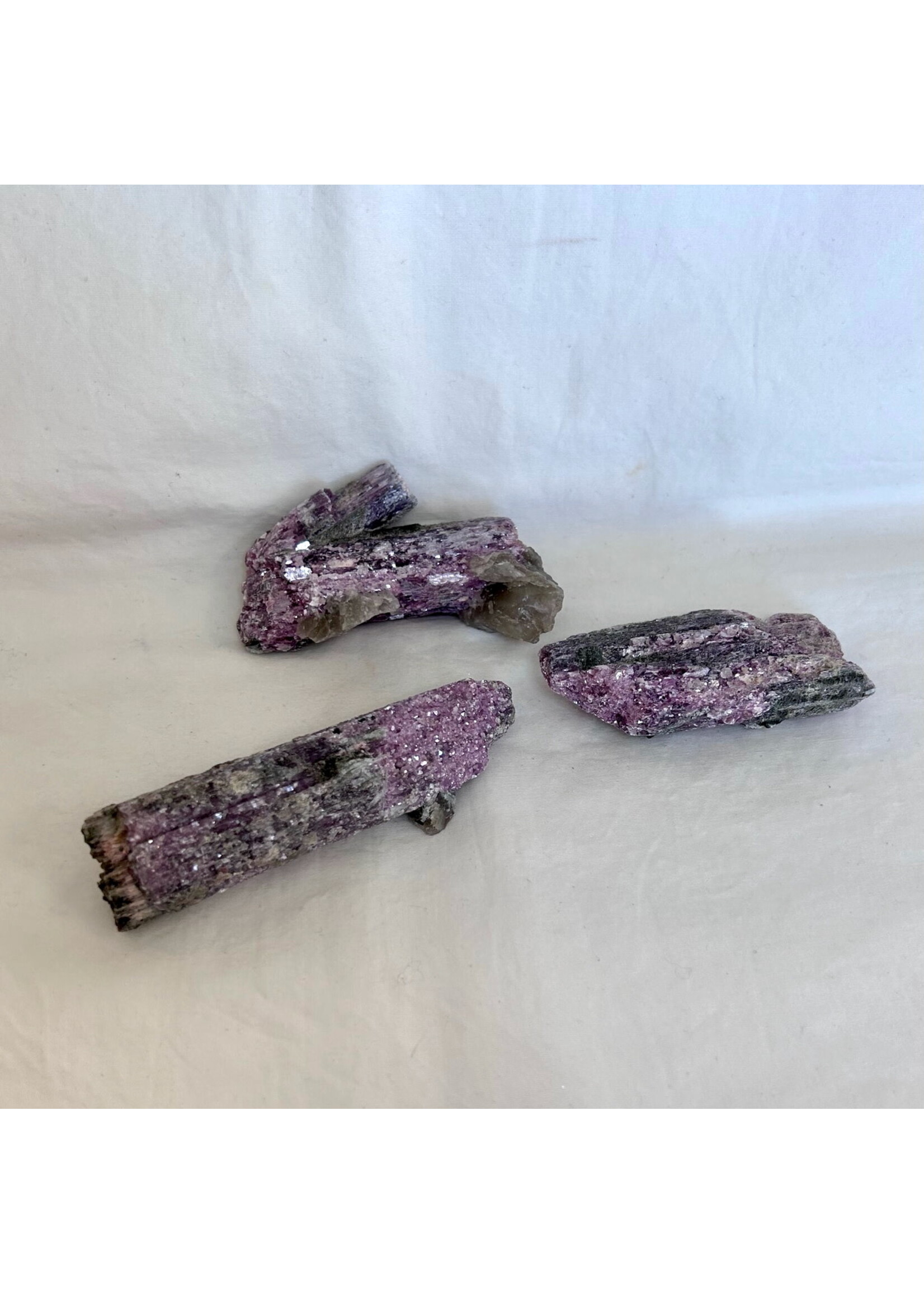 Sparkle and Dazzle Pink Tourmaline on Green Tourmaline