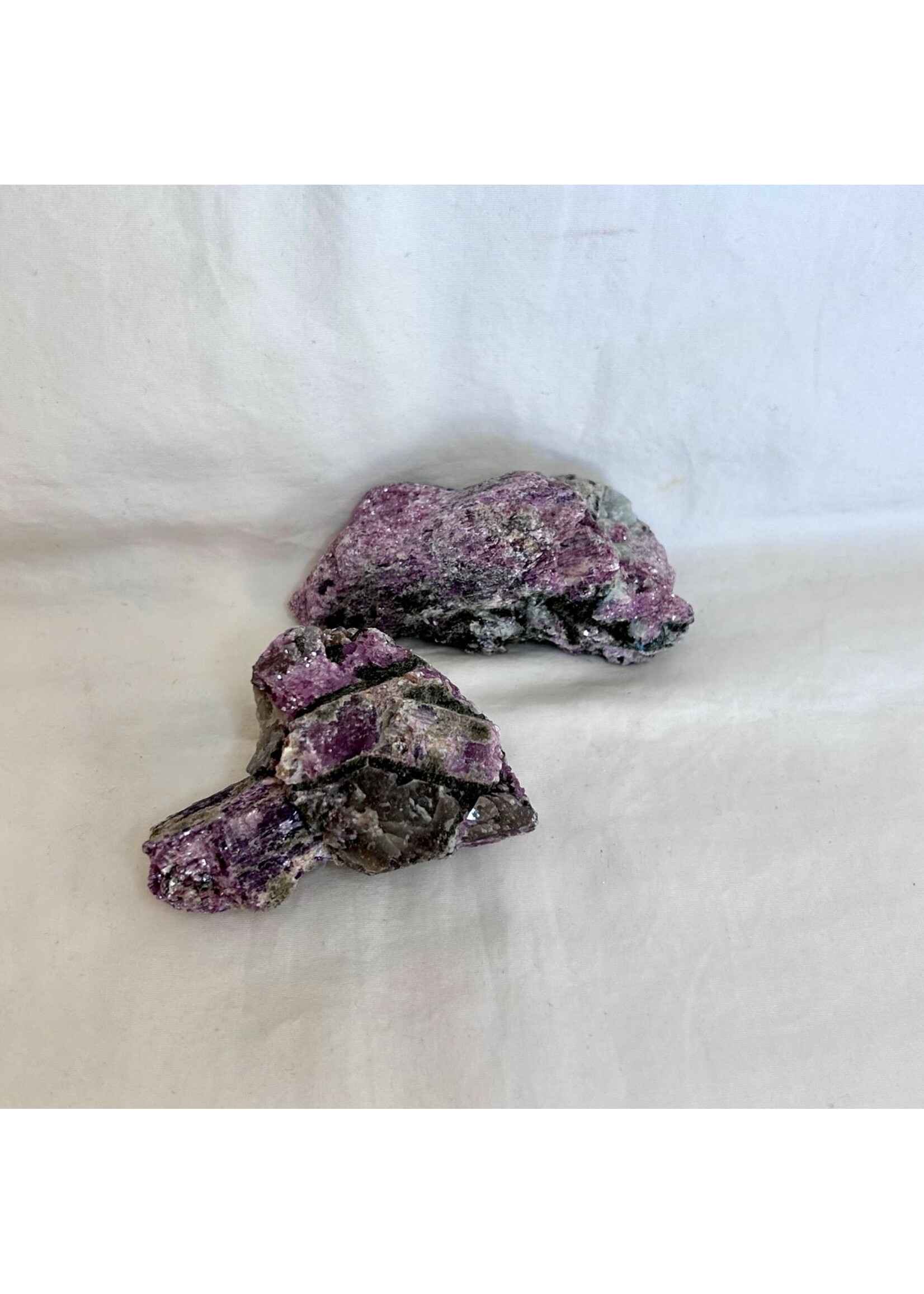 Sparkle and Dazzle Pink Tourmaline on Green Tourmaline