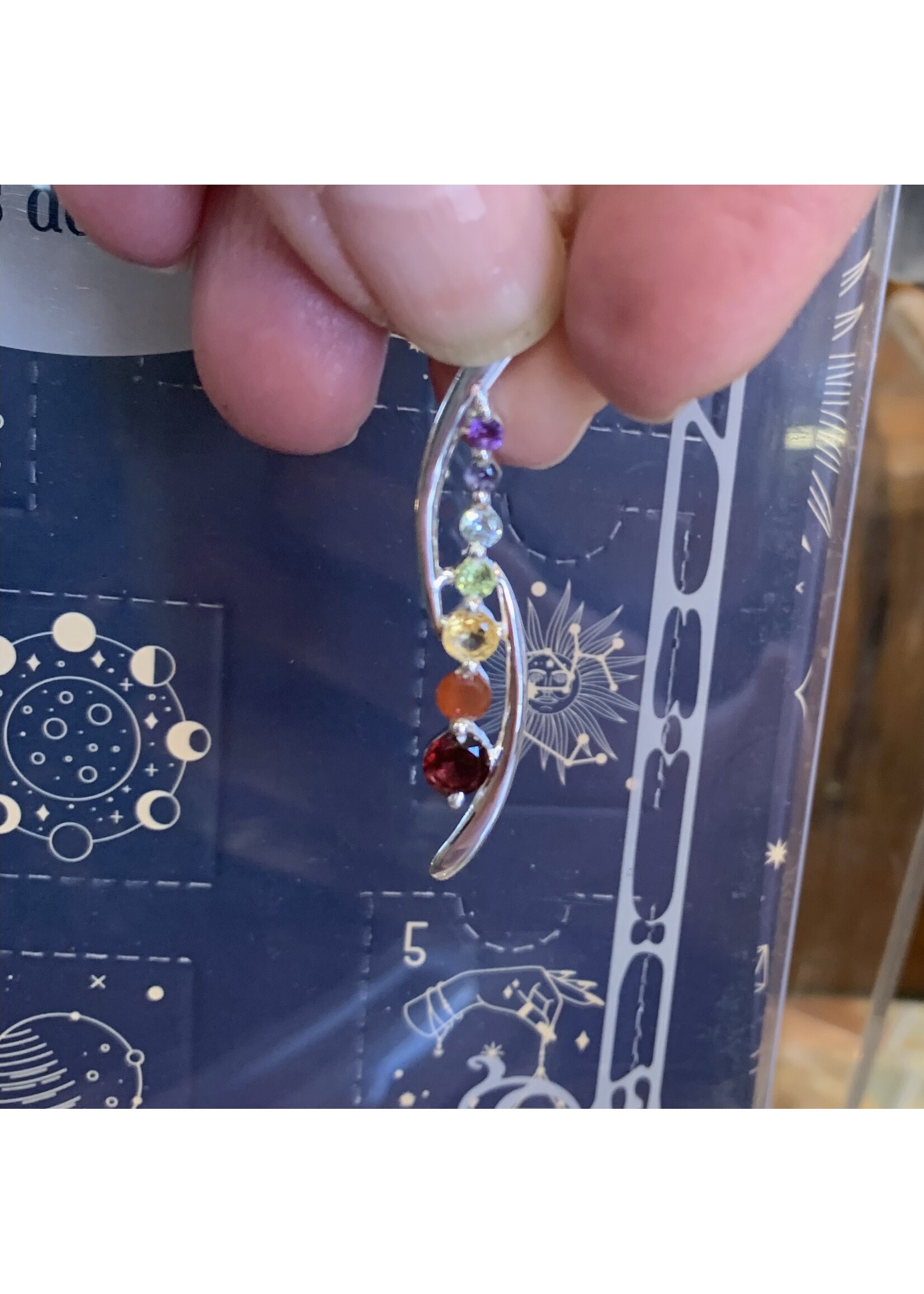 Faceted Journey Pendant Round