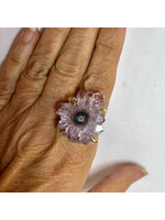 Amethyst Stalactite Rings Adjustable