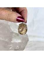 Rutilated Quartz Pendants Faceted
