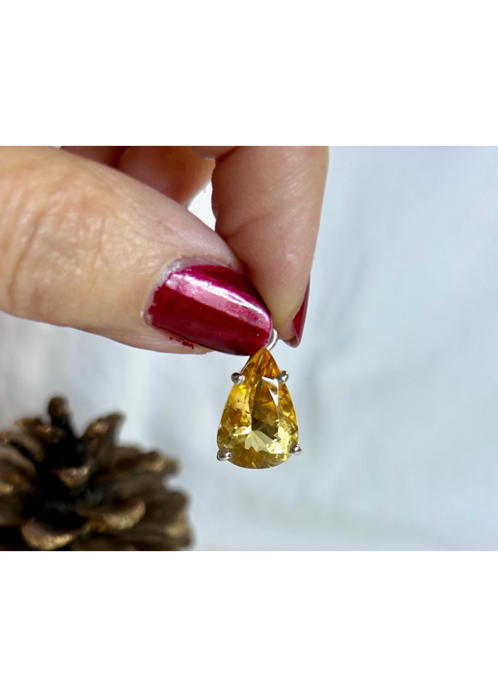 Citrine Pendants Faceted