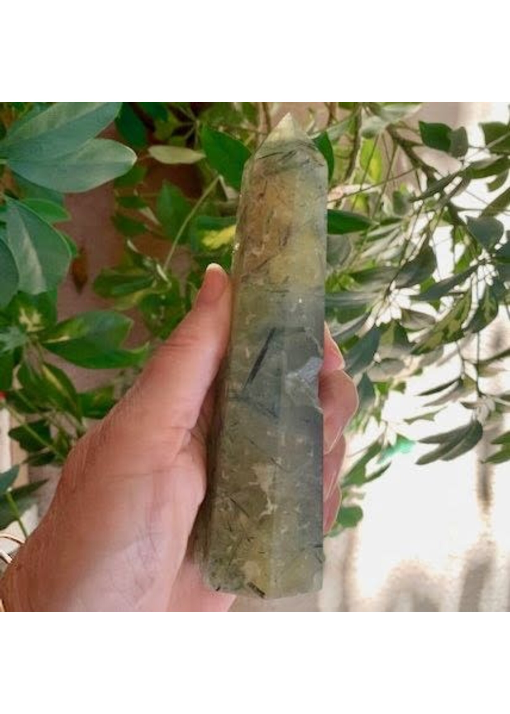 Prehnite with Epidote Generators for healing Large 5.75"