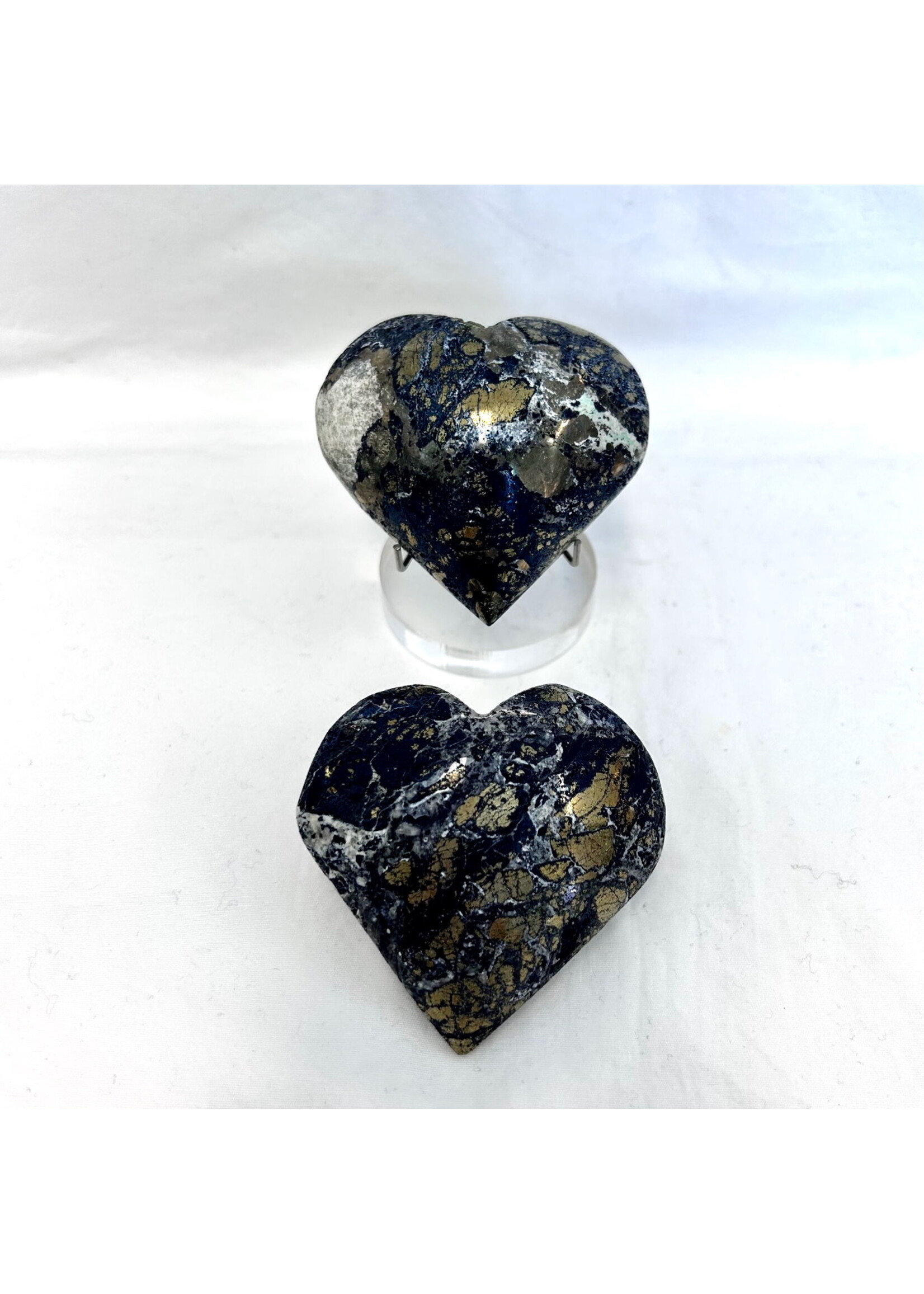 Covellite Hearts for Attracting Miracles