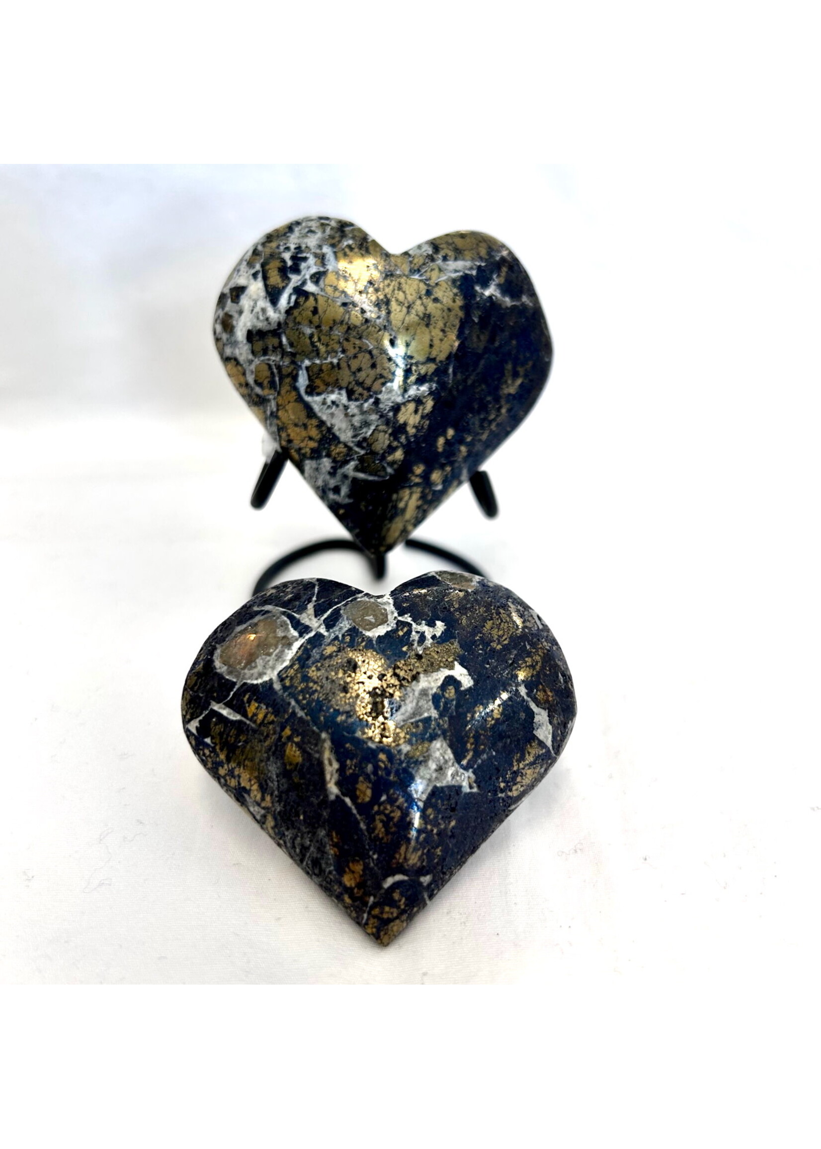 Covellite Hearts for Attracting Miracles