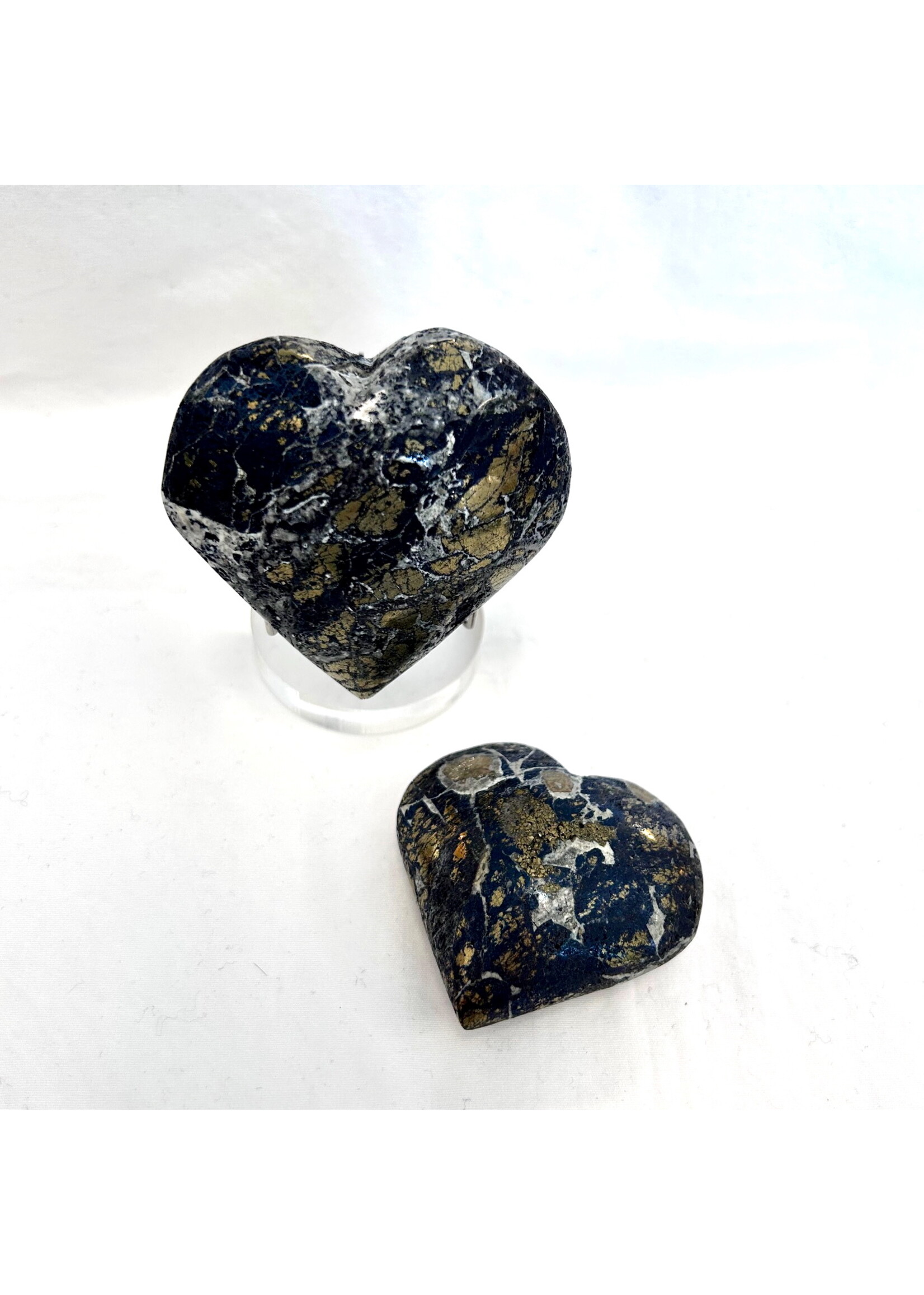 Covellite Hearts for Attracting Miracles