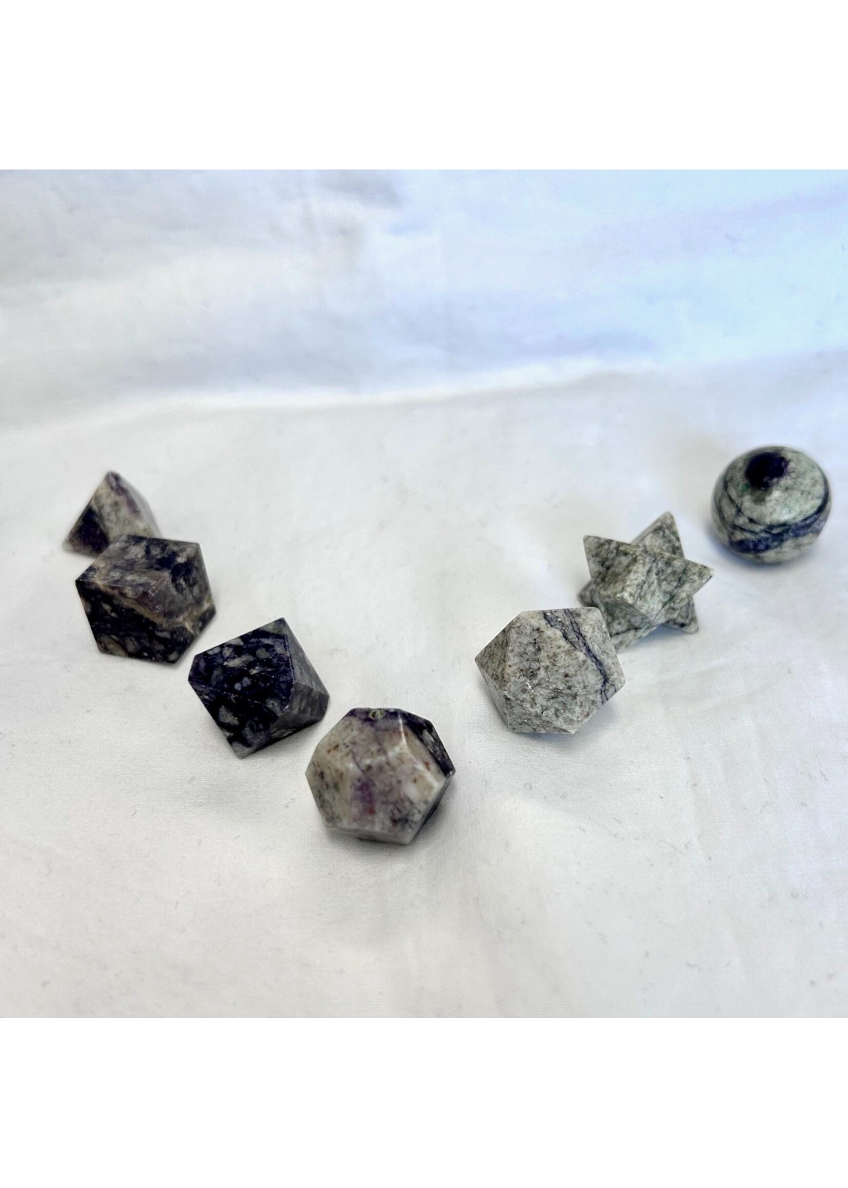 Purple Opal 7 piece Sacred Geometry Set