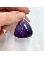 Sugilite Cabochon Pendants  Triangular