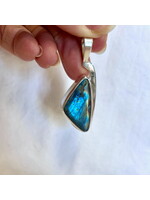 Labradorite Faceted Pendant Freeform