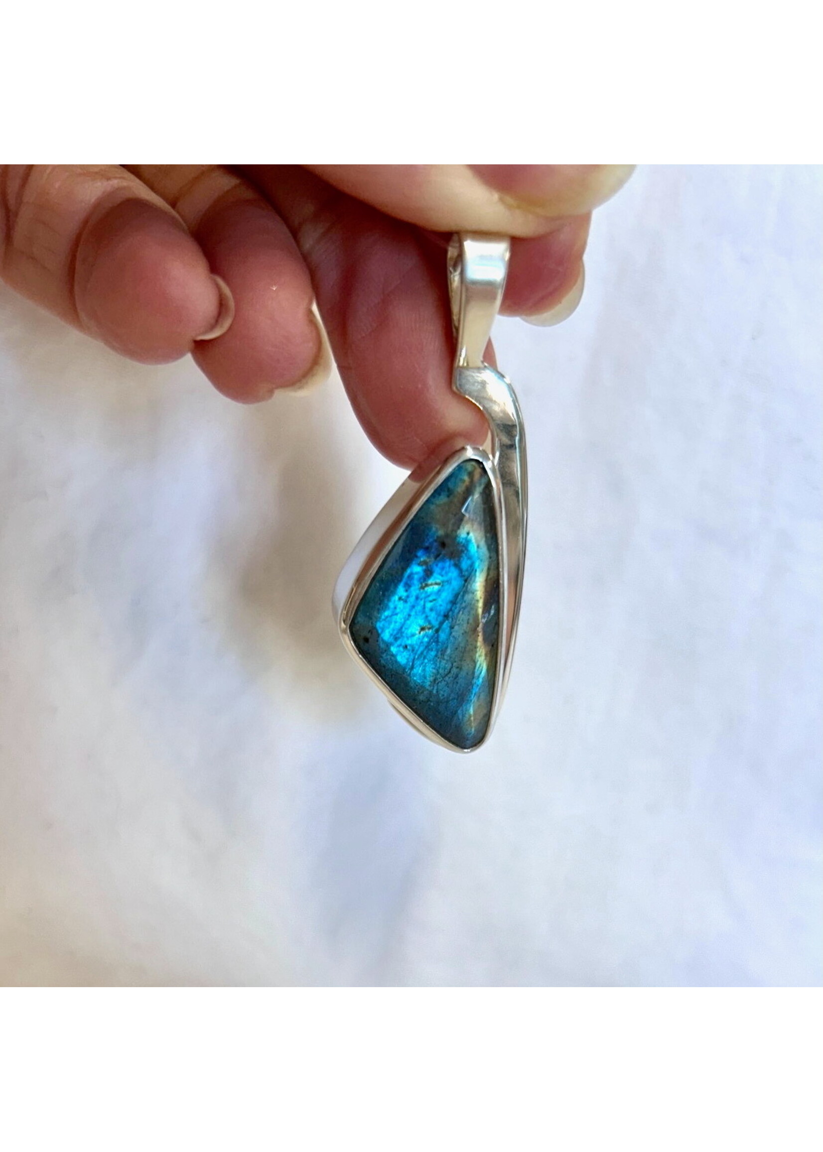 Labradorite Faceted Pendants Freeform