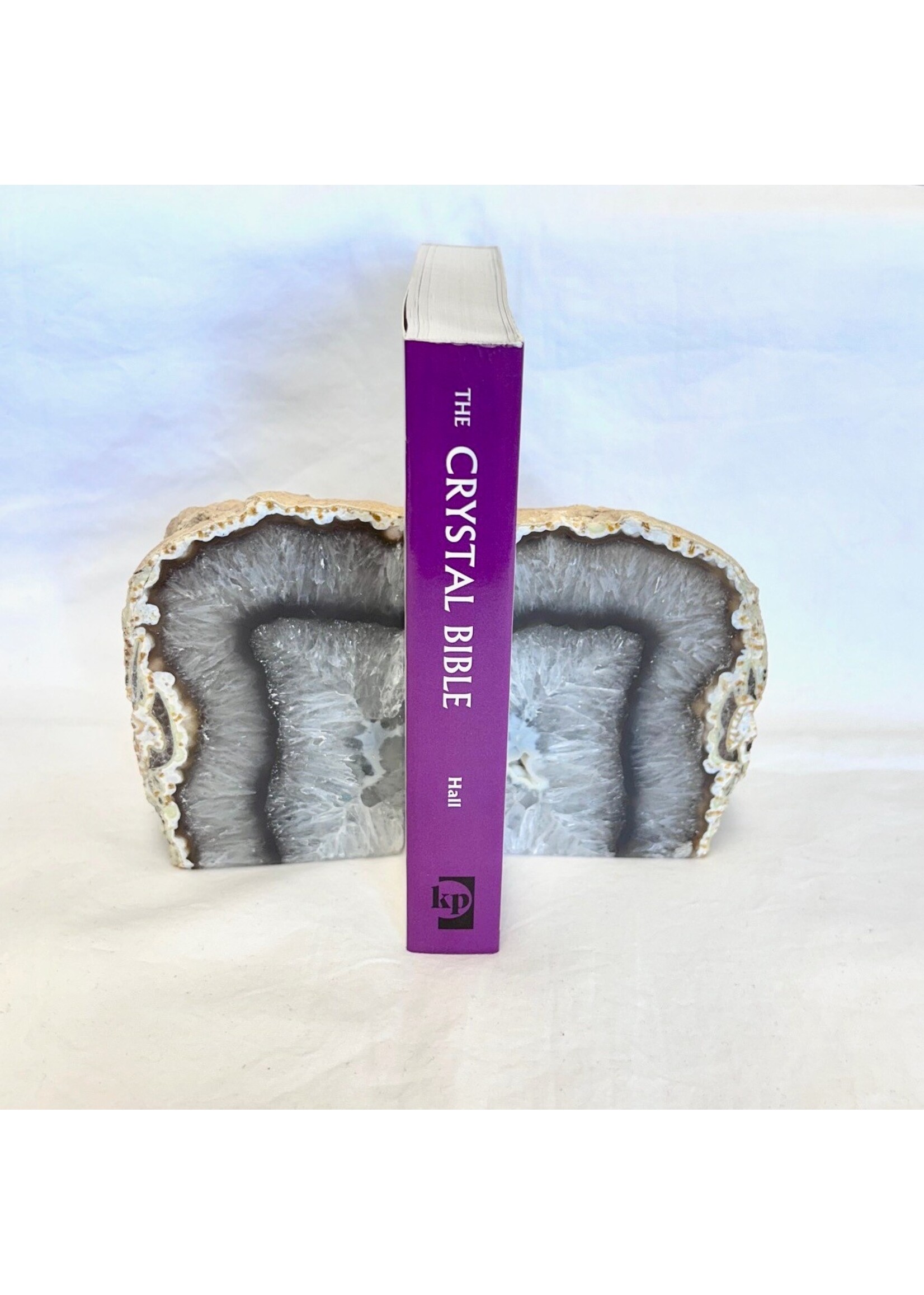 Agate and Quartz Bookends Set for spiritual insight