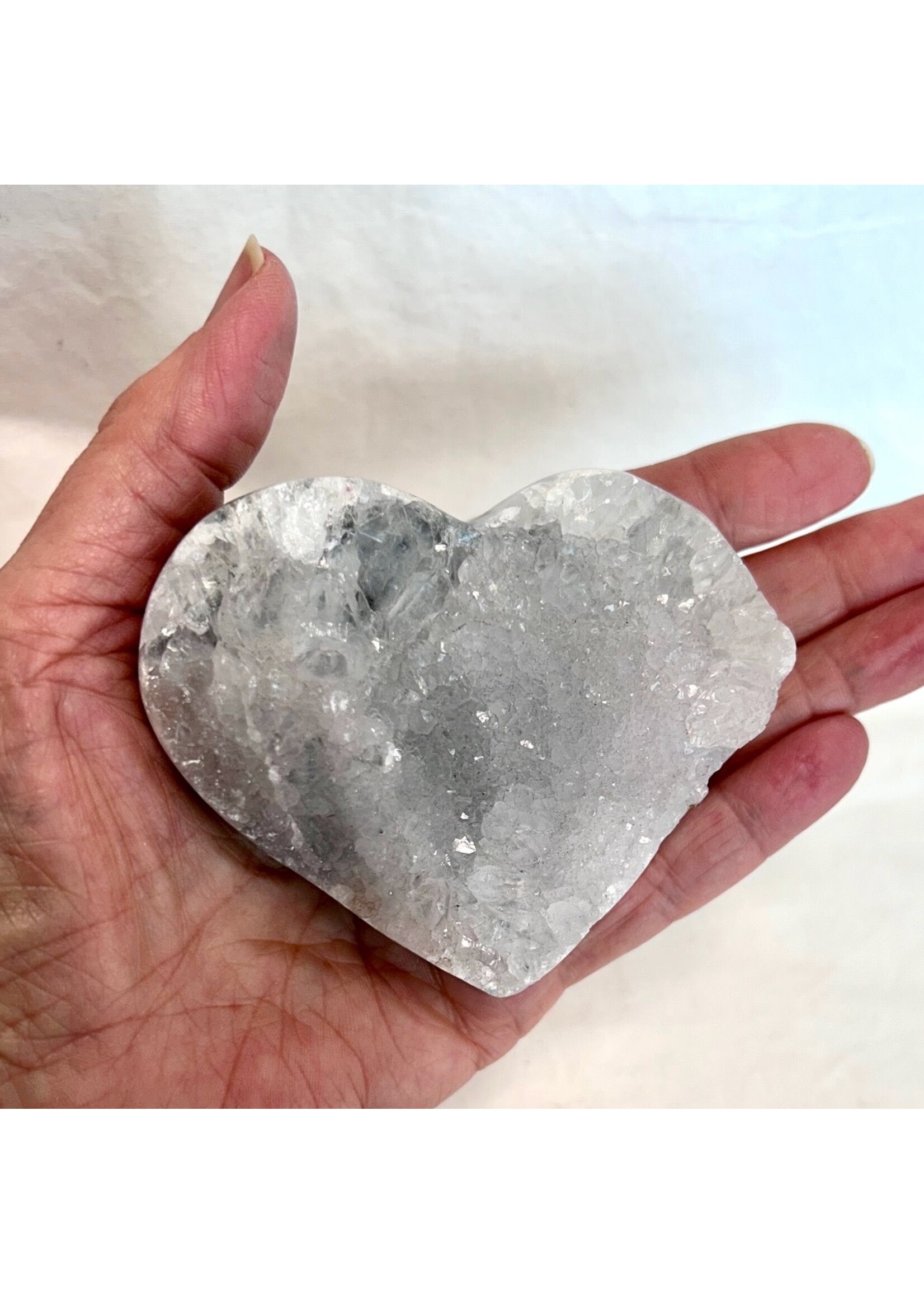 Amethyst Cluster Heart