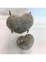 Prasiolite (Green Amethyst) Cluster Hearts