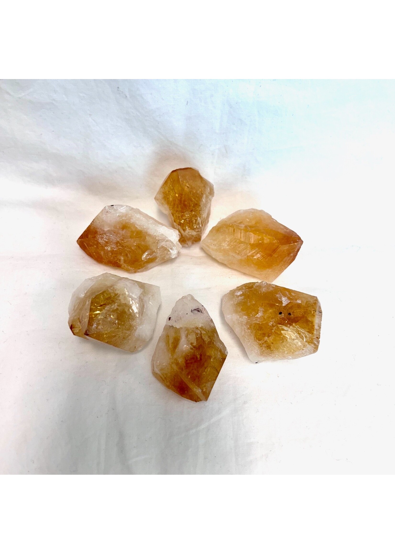 Citrine (heat-treated) Points for inner joy