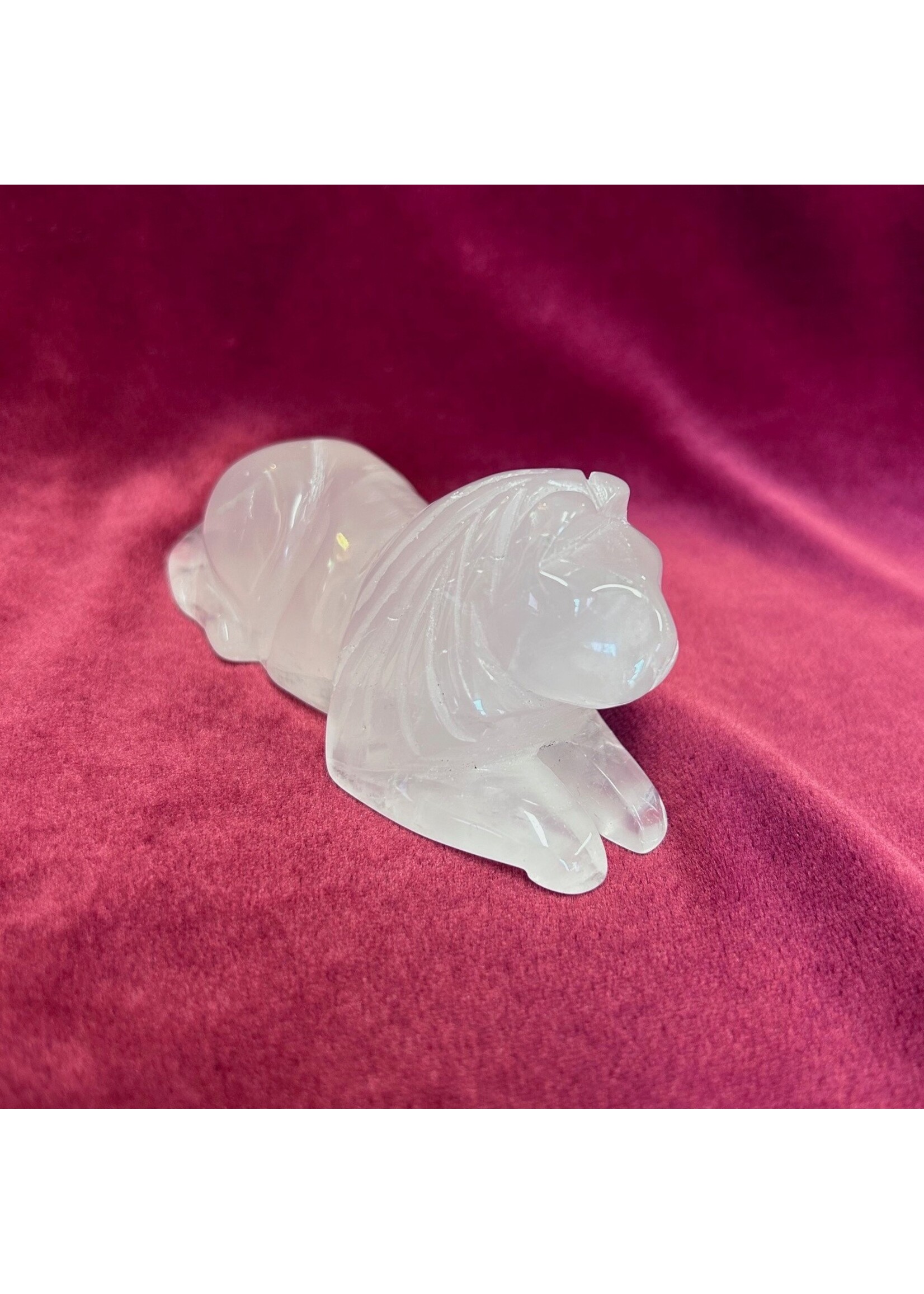 Sphinx Rose Quartz Lion
