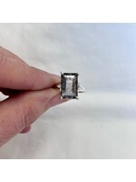 Elestial Faceted Rings Square Sz 9