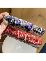 White Sage with Sinuata Flowers ~ 6"