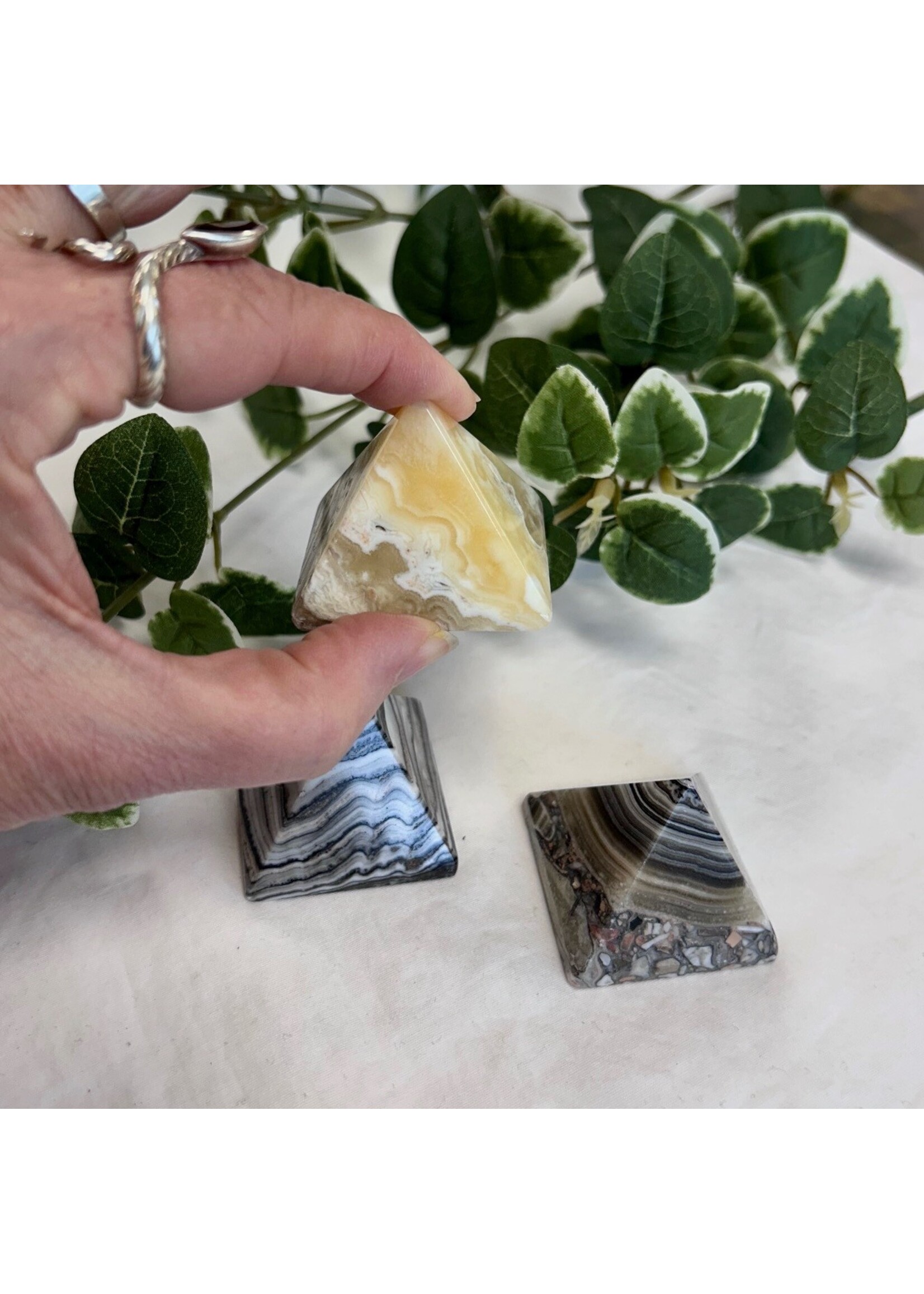 Zebra Jasper Pyramid 2 " for Balance