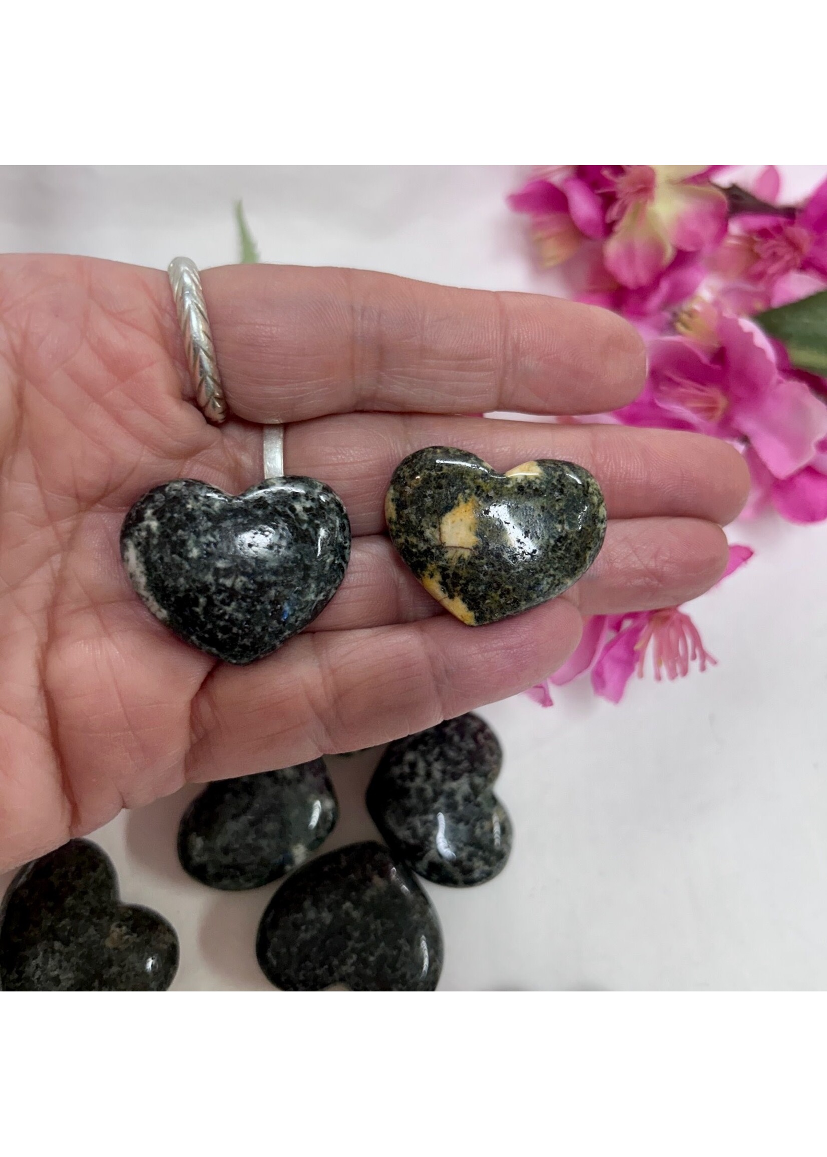 Preseli Bluestone (Stonehenge) Hearts for connection to past lives