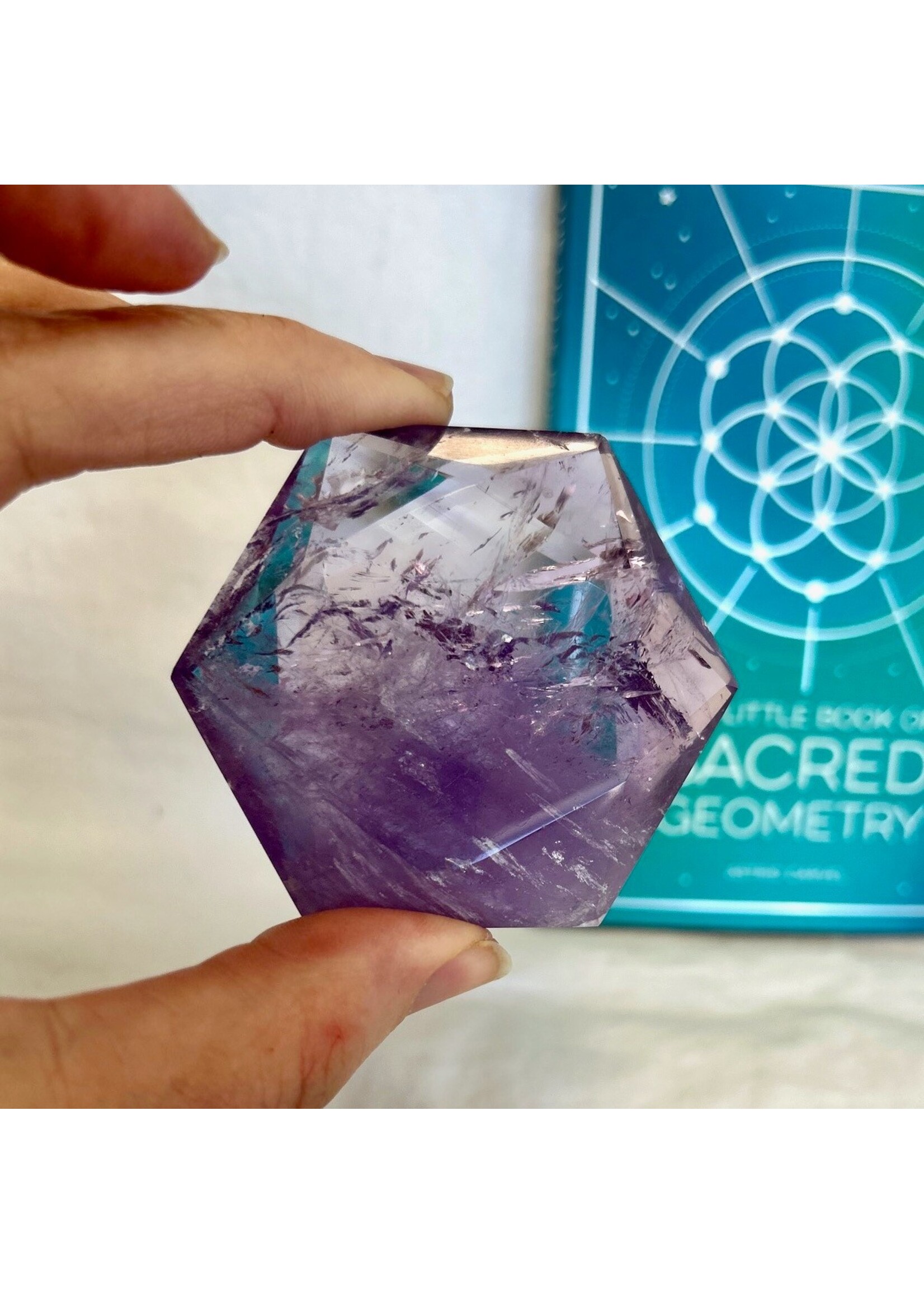 Sacred Geometry Amethyst Star of David