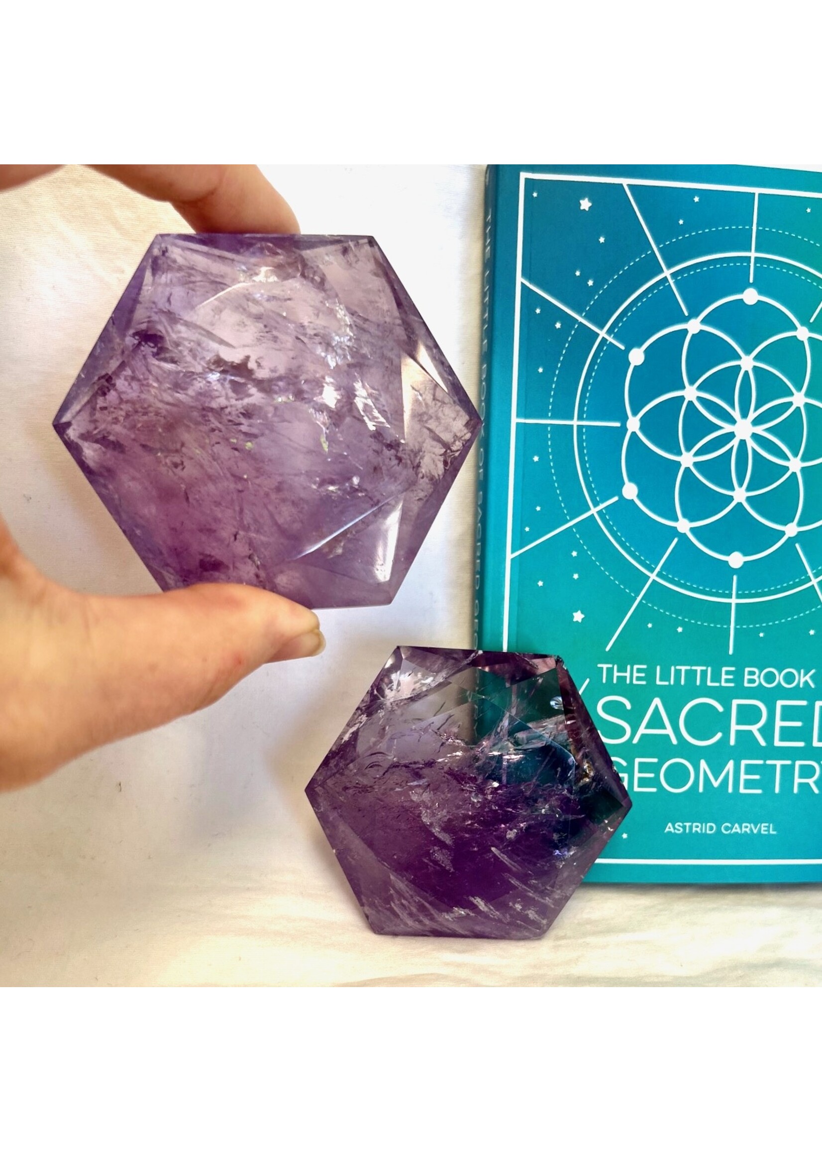 Sacred Geometry Amethyst Star of David