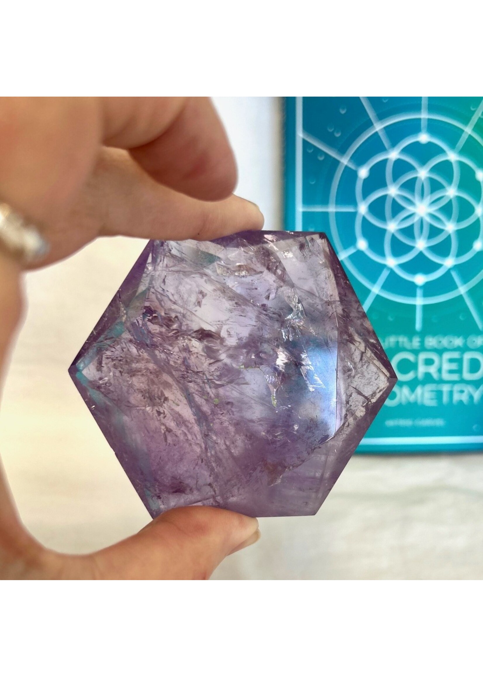 Sacred Geometry Amethyst Star of David