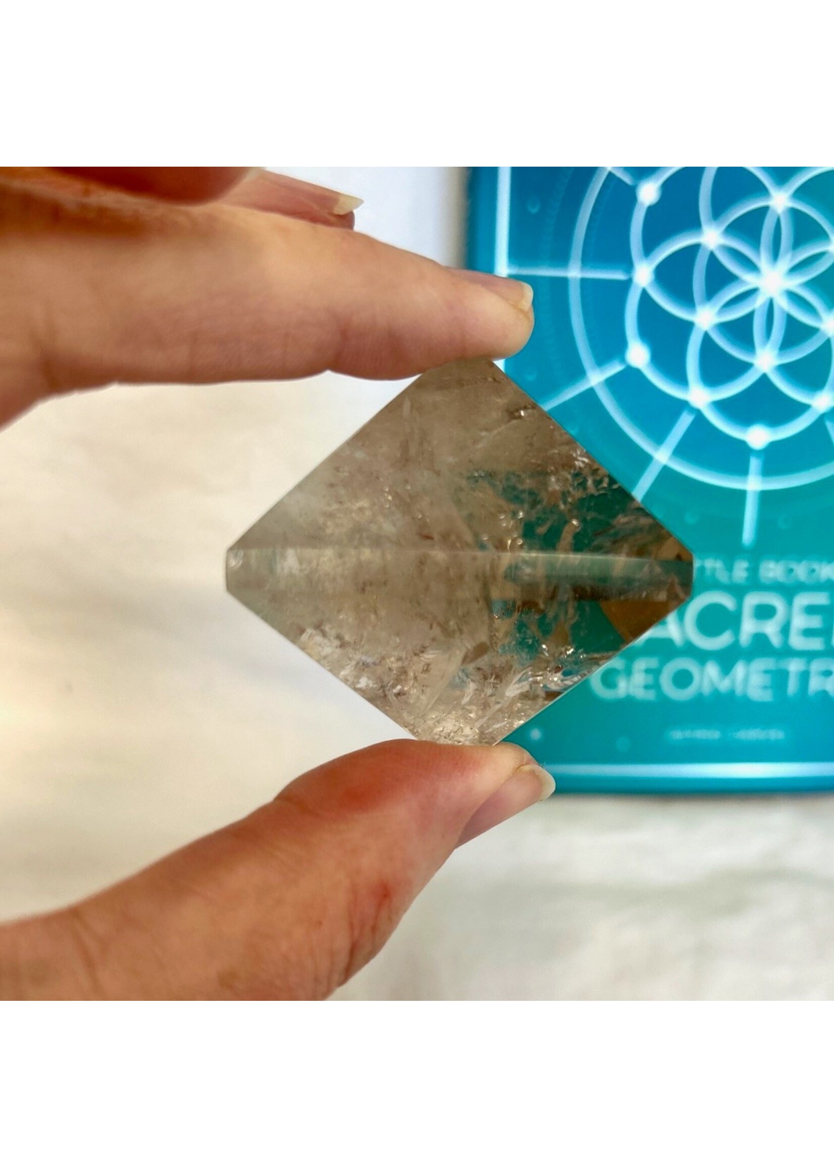 Sacred Geometry Smoky Quartz Octahedrons