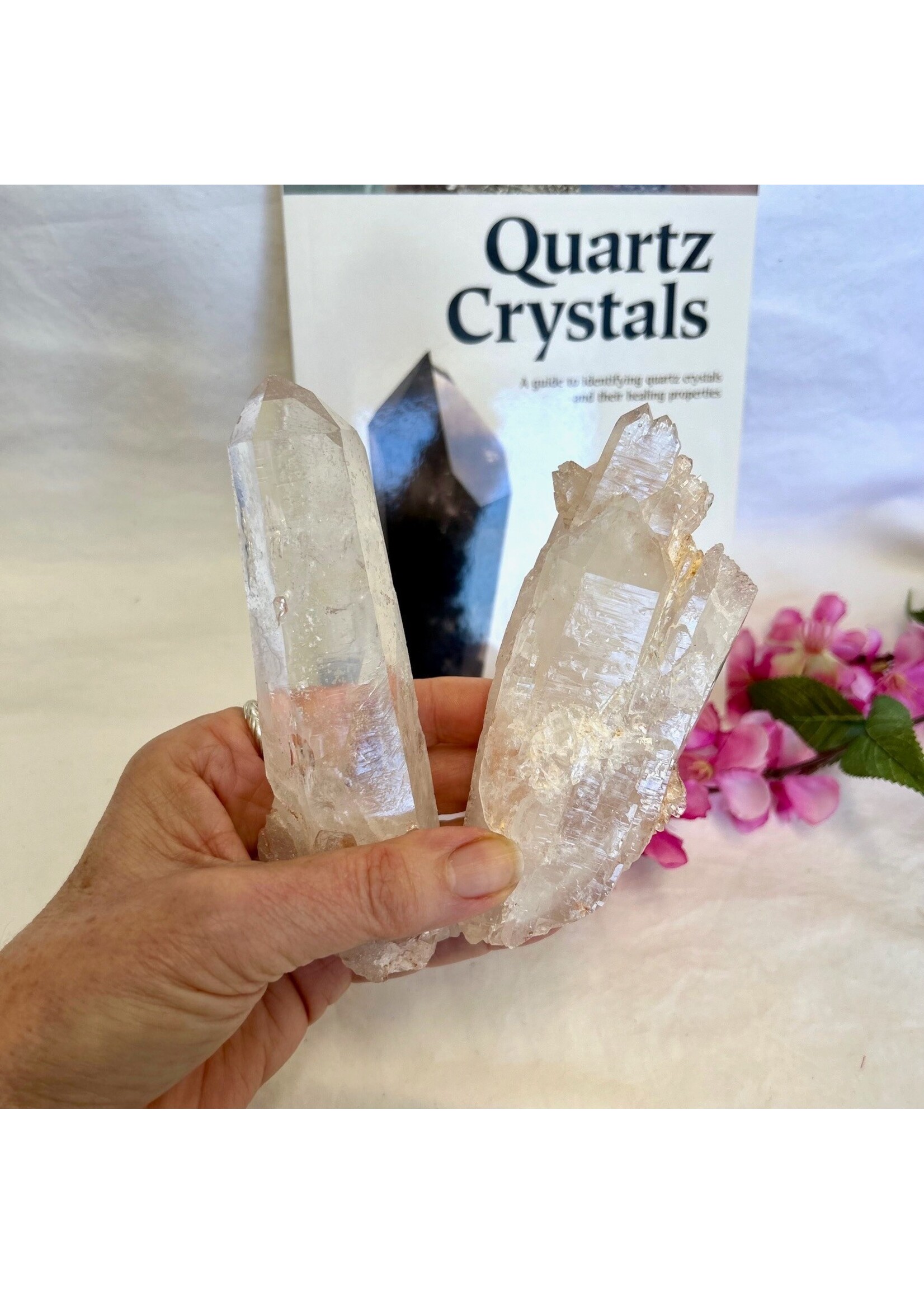 Soft Pink Blush Quartz Points