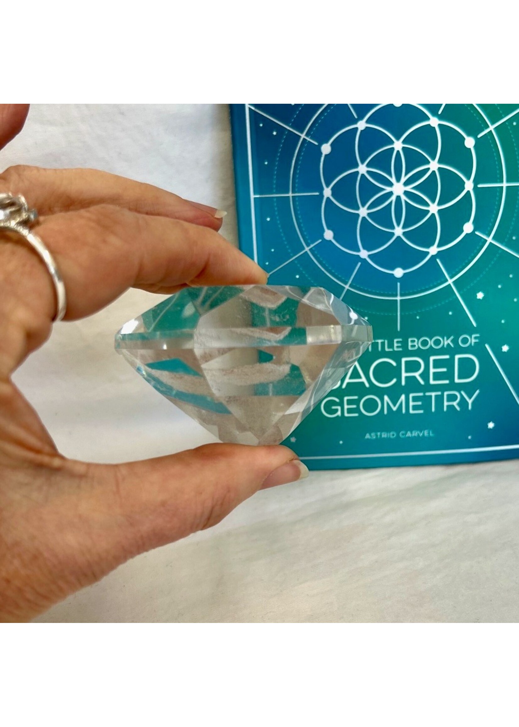 Sacred Geometry Quartz Star of David Diamonds