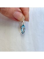 Blue Topaz Faceted Pendants Marquise for communication