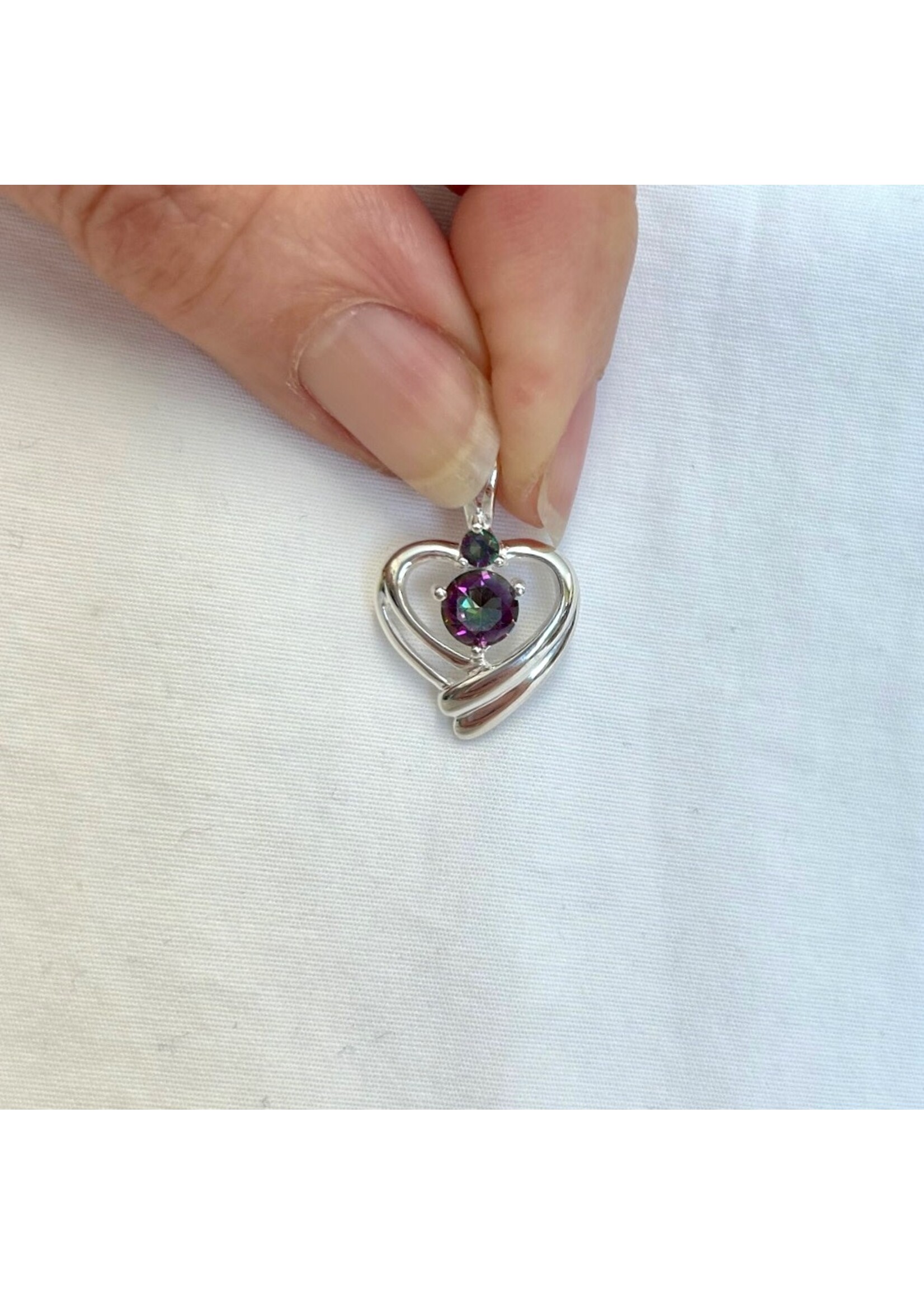 Heart Faceted Pendants