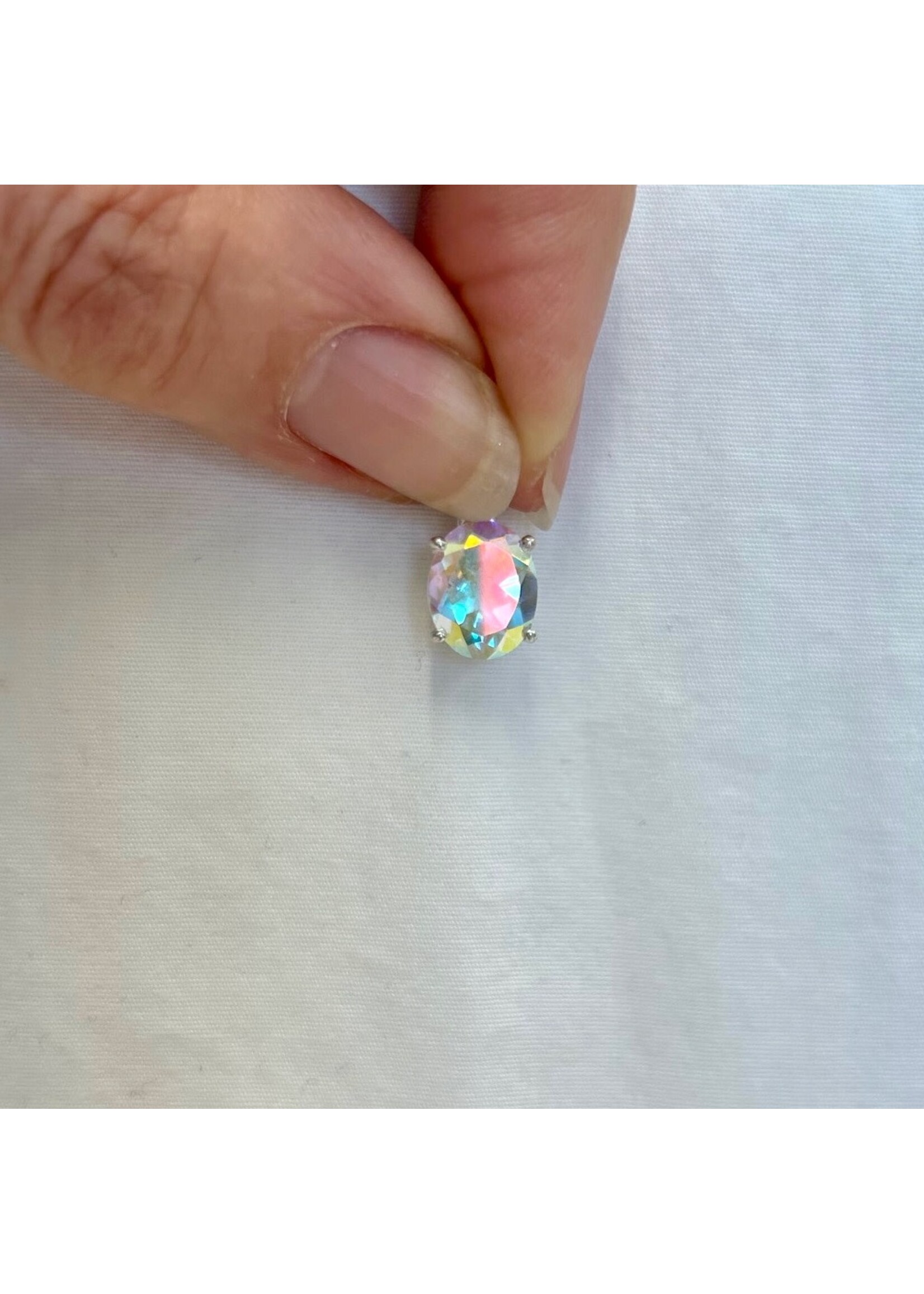 Aurora Borealis Topaz Faceted Pendants