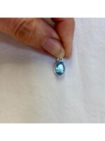 Aquamarine Faceted Pendants Oval