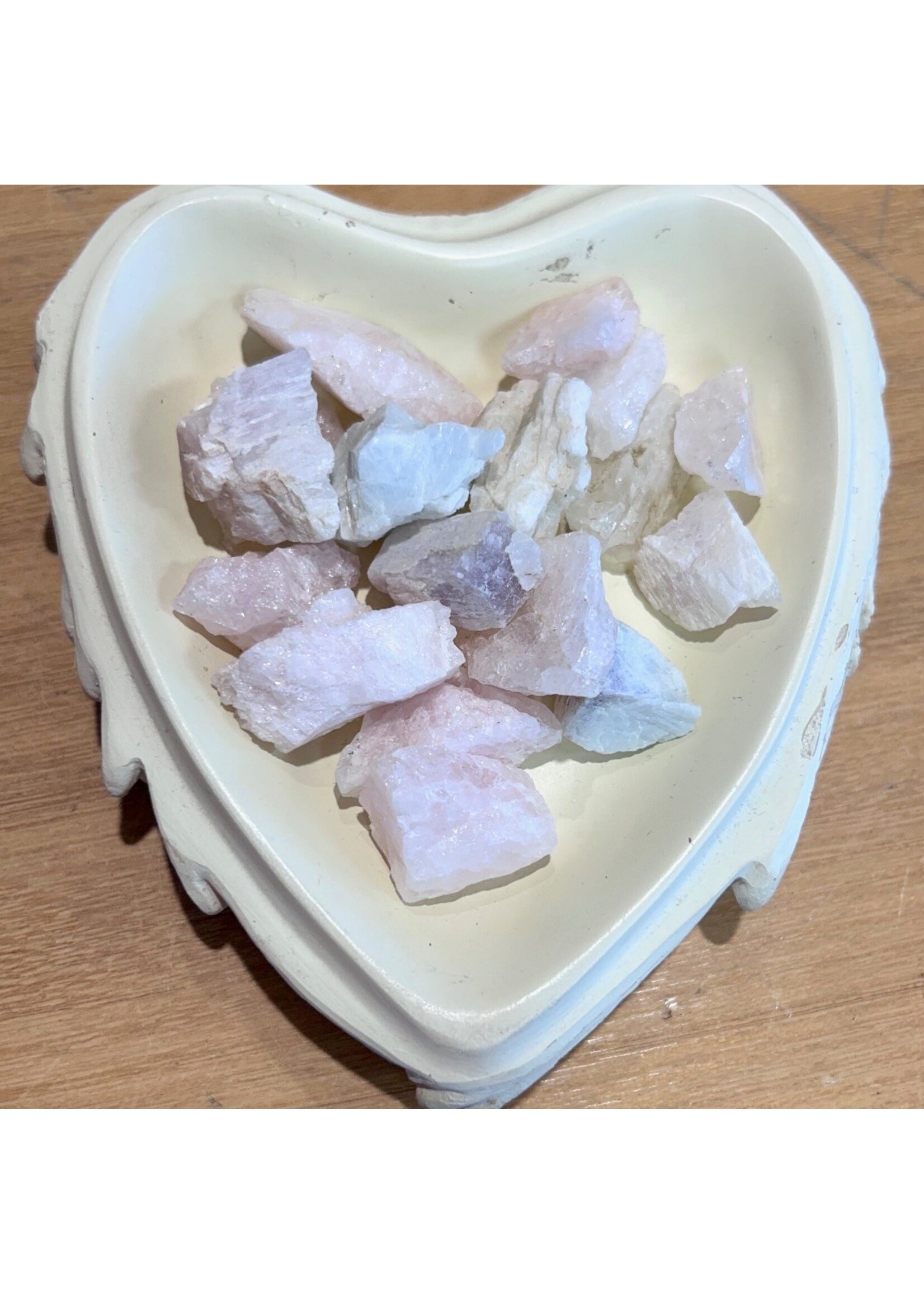 Soft Heart Morganite Rough Tumbled