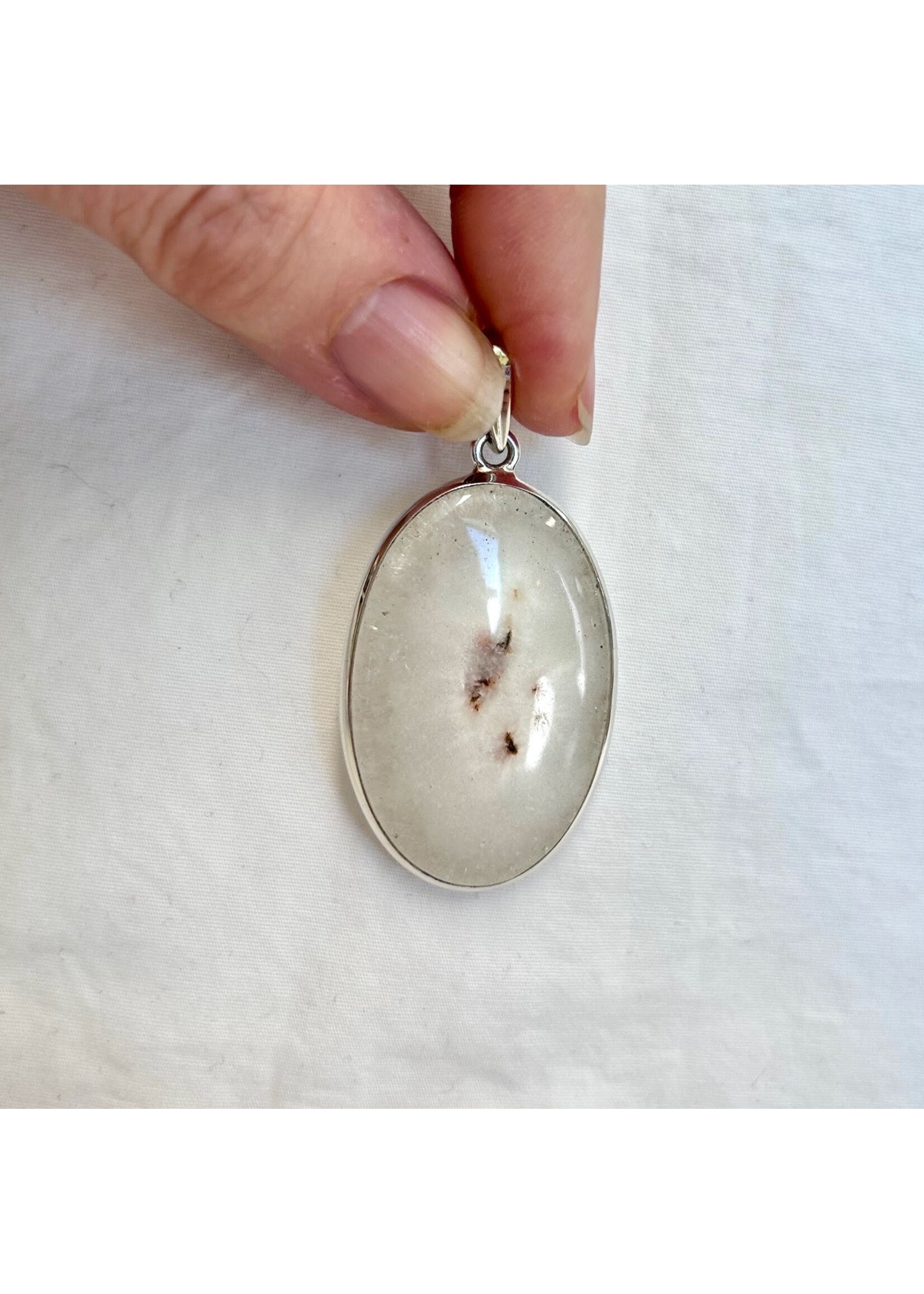 Solar Quartz Cabochon Pendants