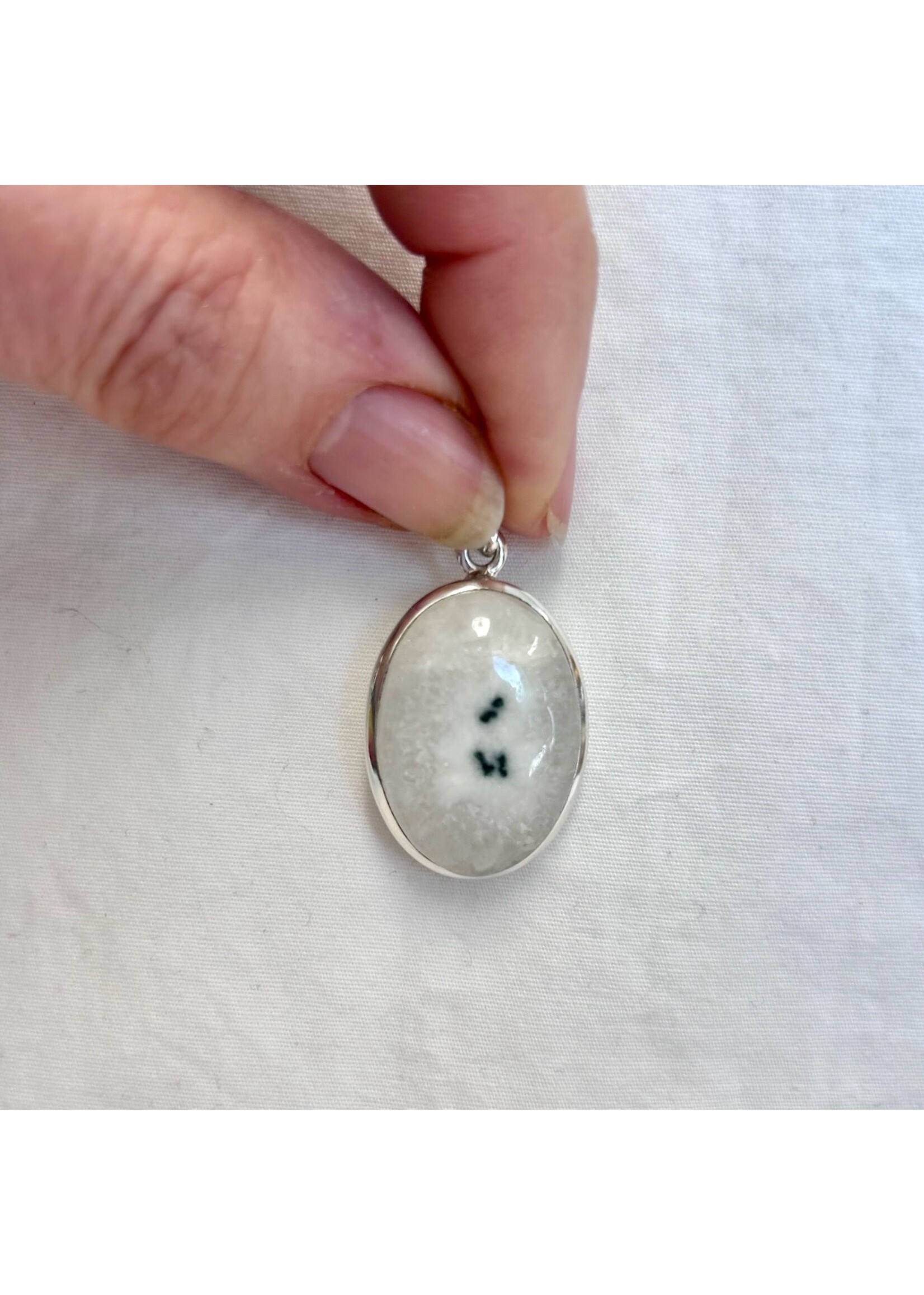 Solar Quartz Cabochon Pendants