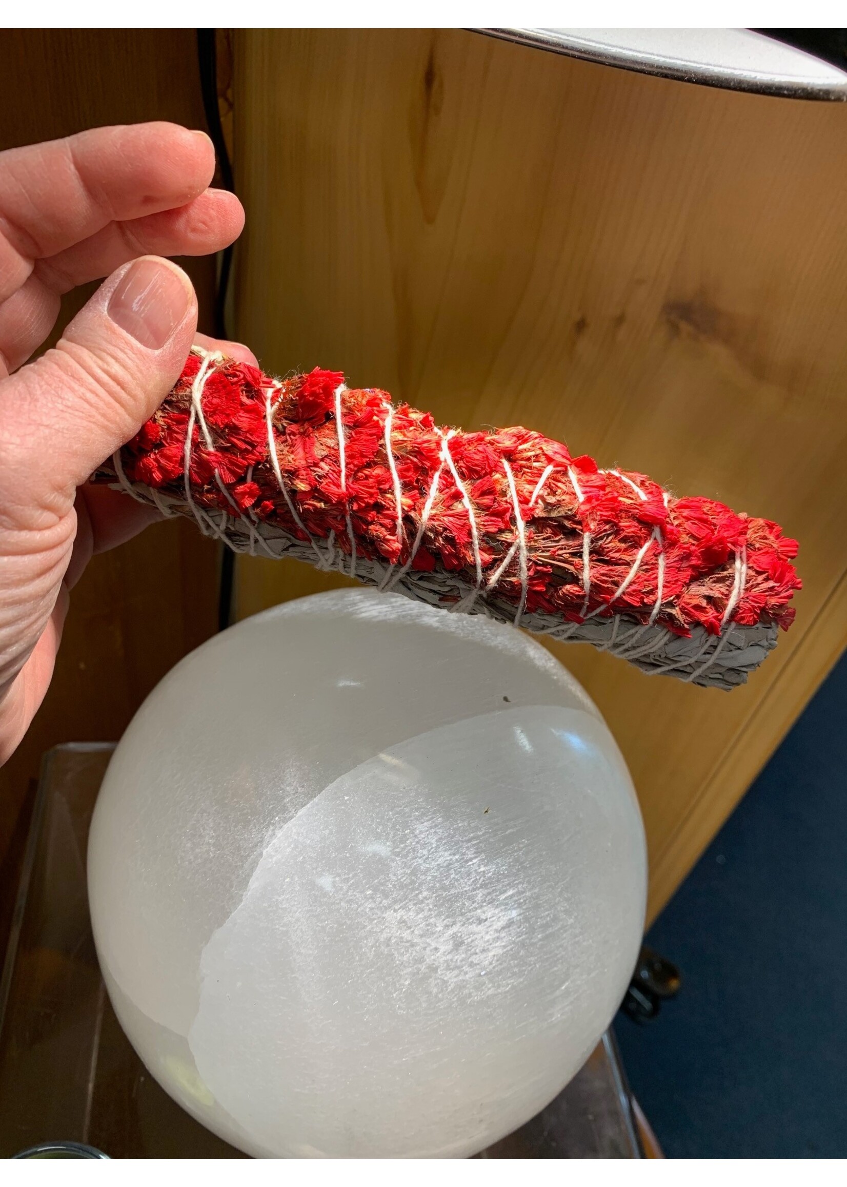 White Sage with Sinuata Flowers ~ 6"