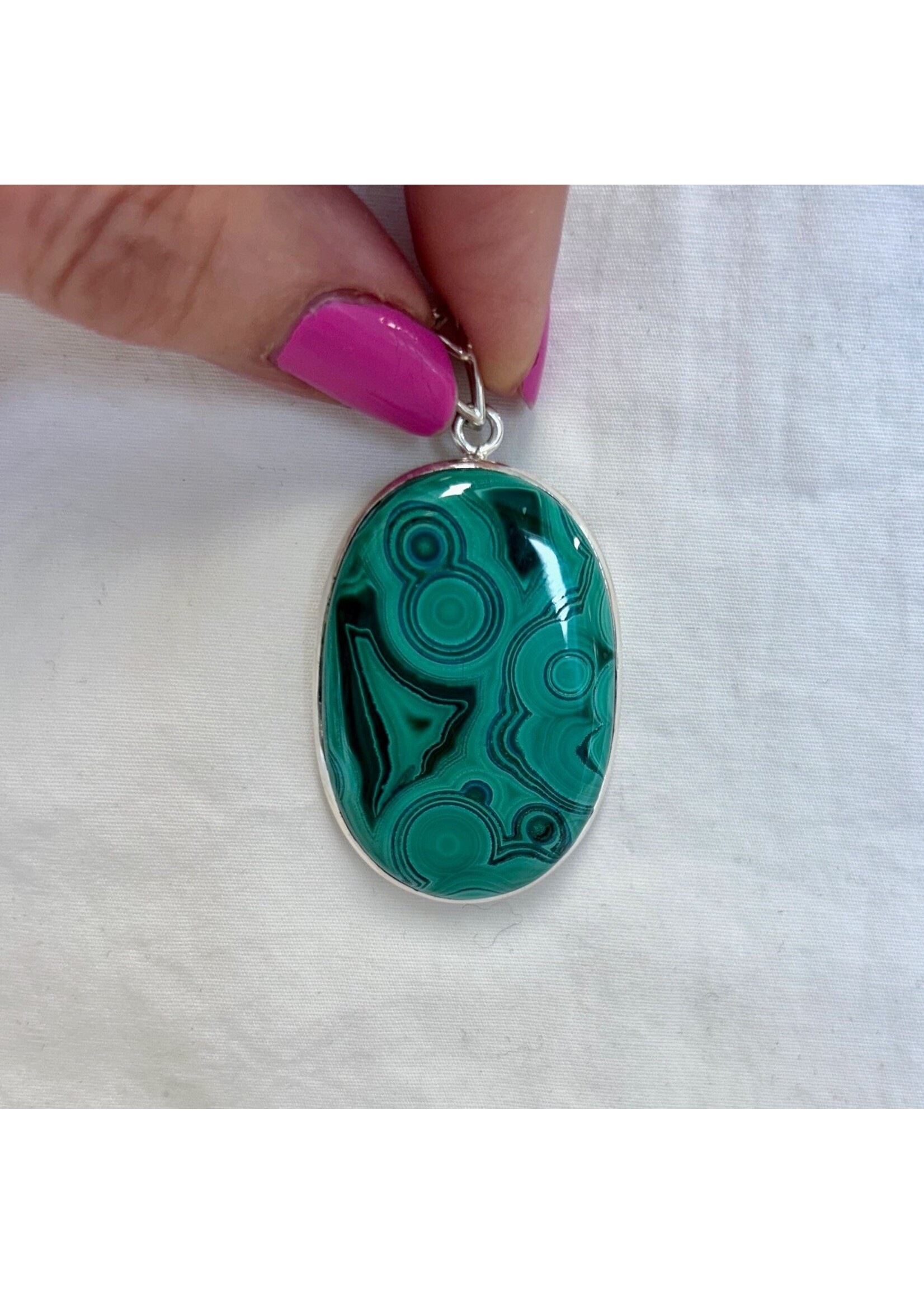 Malachite  Cabochon  Pendants